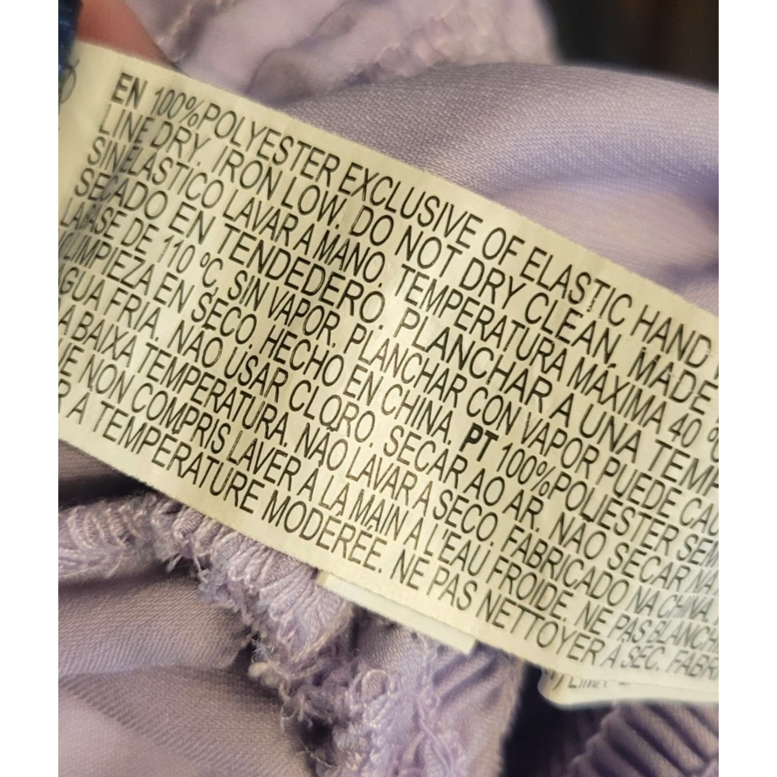 Forever 21 FOREVER 21 Plus Lavender Crop Peasant Top Long Sleeve Square Neck Adjustable Smocked 1X Women's Blouse Cropped Style Purple Size XL / US 12-14 / IT 48-50 - 5 Thumbnail