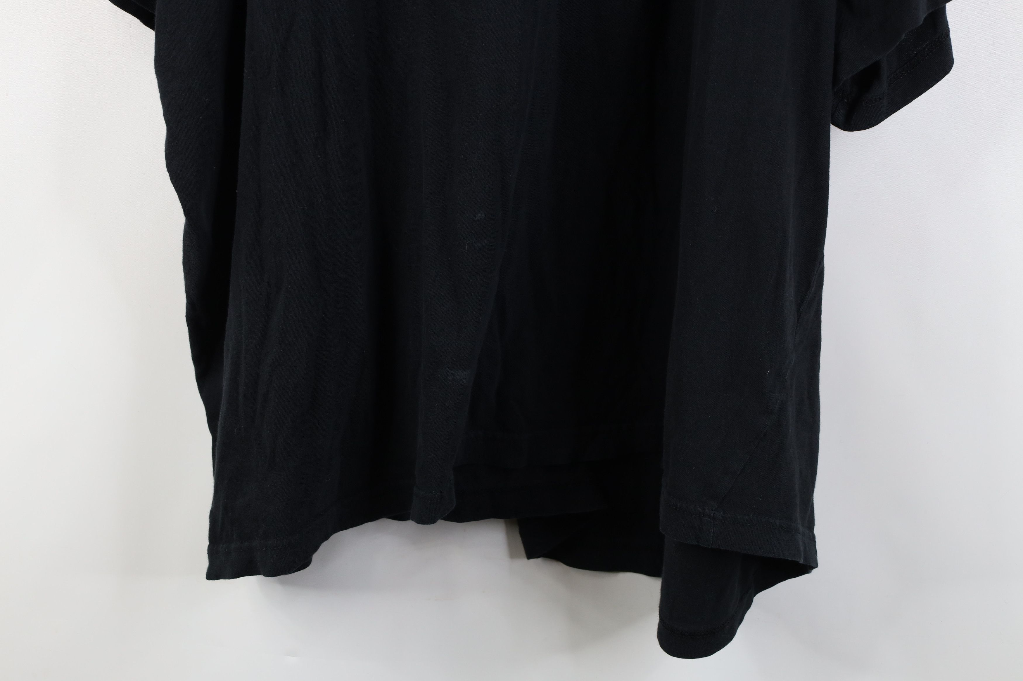 Vintage Vintage 90s Y2K Streetwear Blank Cotton T-Shirt Black Size US XXL / EU 58 / 5 - 13 Thumbnail