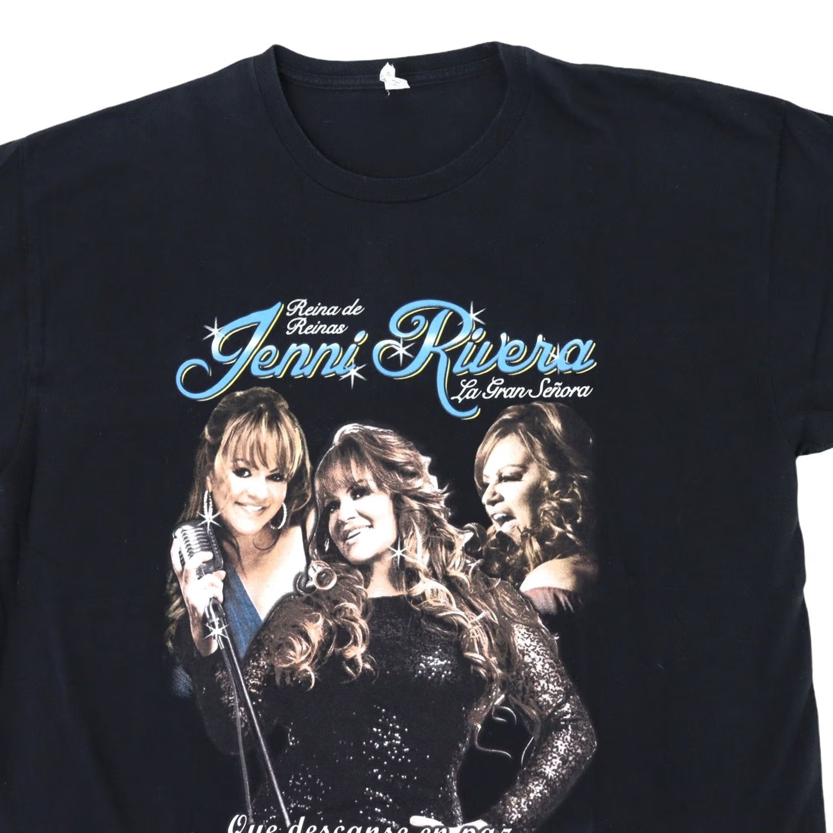 AAA Jenni Rivera Descanse En Paz RIP T-Shirt XL Men Black 1969-2012 Size US XL / EU 56 / 4 - 7 Thumbnail
