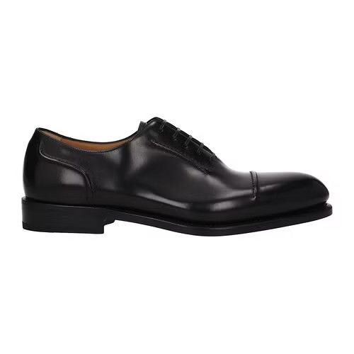 image of Salvatore Ferragamo Ob1O1E0424 Lace Up Monkstrap In Black Shoes, Men's (Size 8)