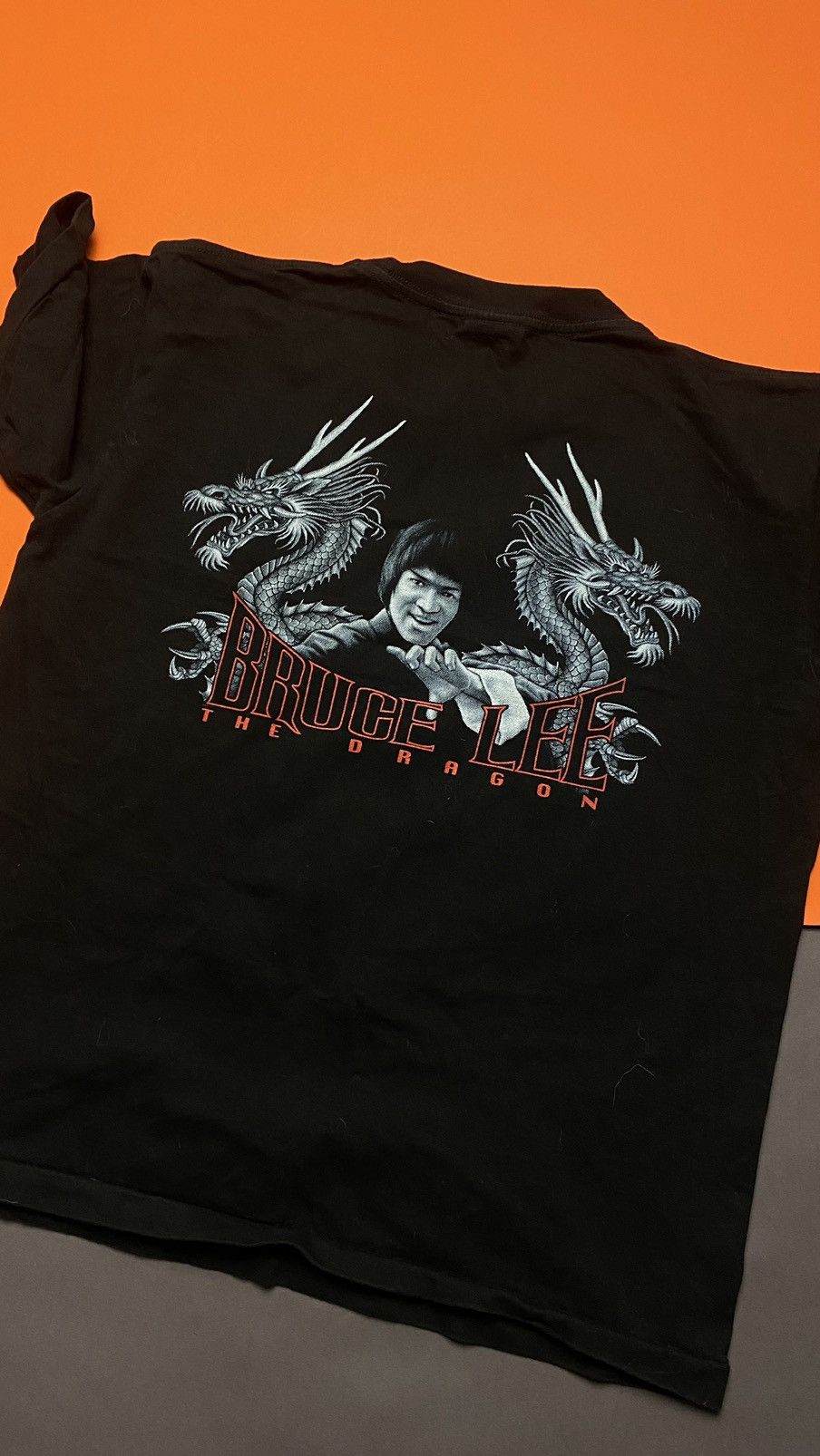 Vintage Bruce Lee Nunchaku The Dragon Heavy Cotton Big logo Crewneck Size US S / EU 44-46 / 1 - 5 Thumbnail