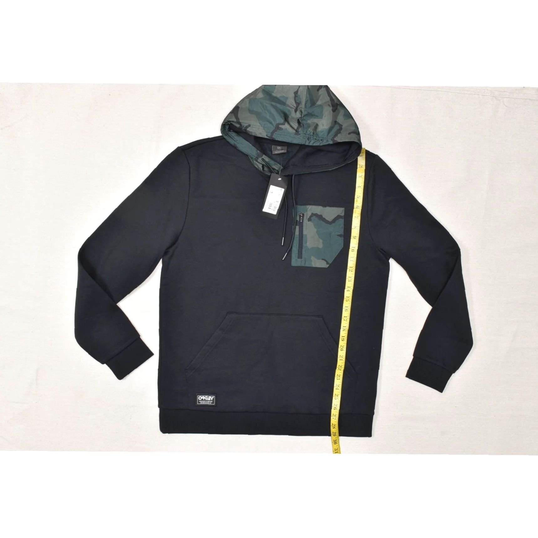 Oakley Hoodie Adult L Black Road Trip RC PO Pullover Logo Casual Mens