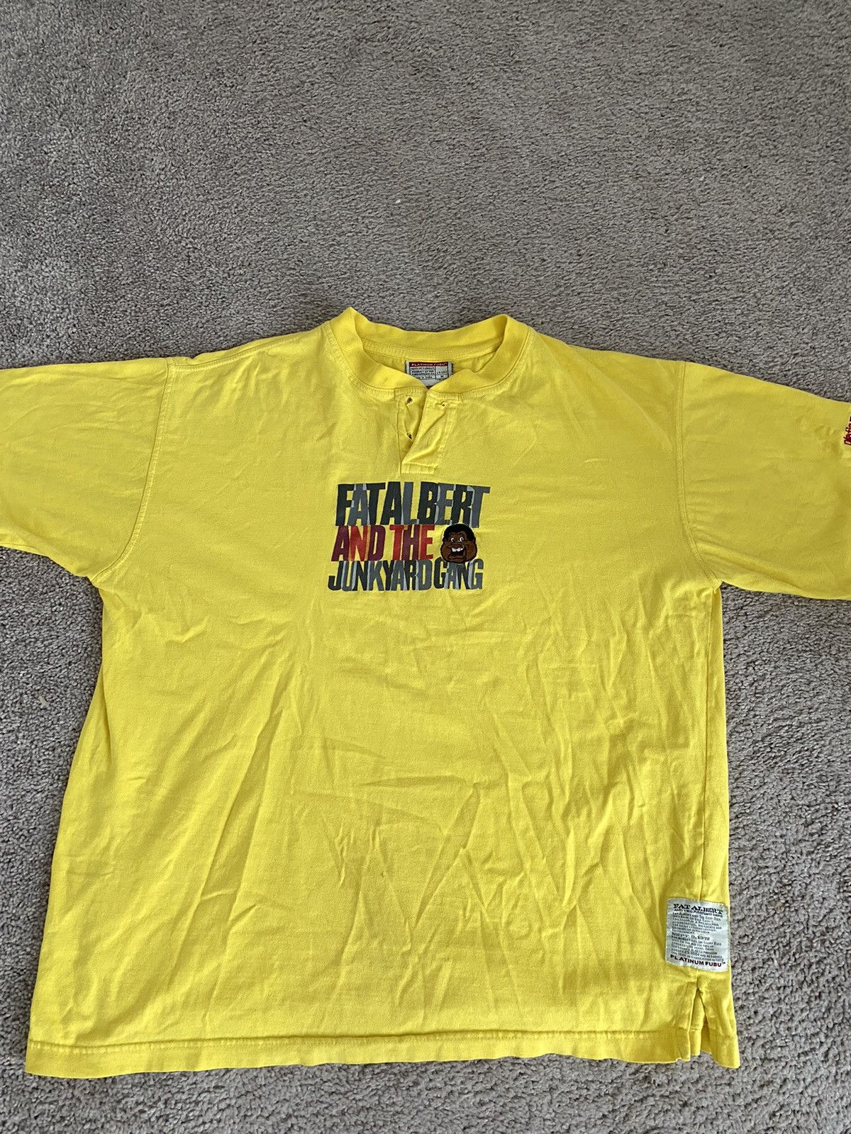 Fubu Fat Albert & Junkyard Gang - Yellow Shirt. Medium Size US M / EU 48-50 / 2 - 1 Thumbnail