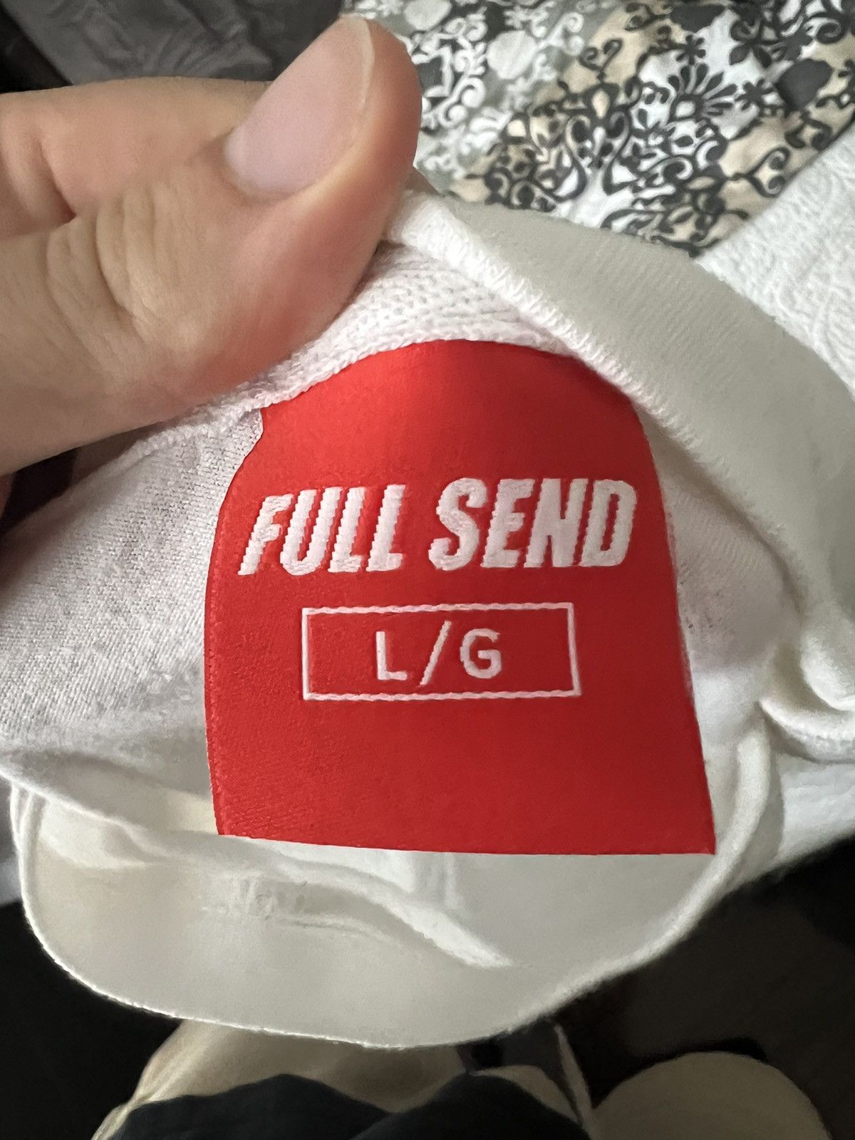 Full Send × Japanese Brand Hasbulla full send white tee Size US L / EU 52-54 / 3 - 3 Thumbnail