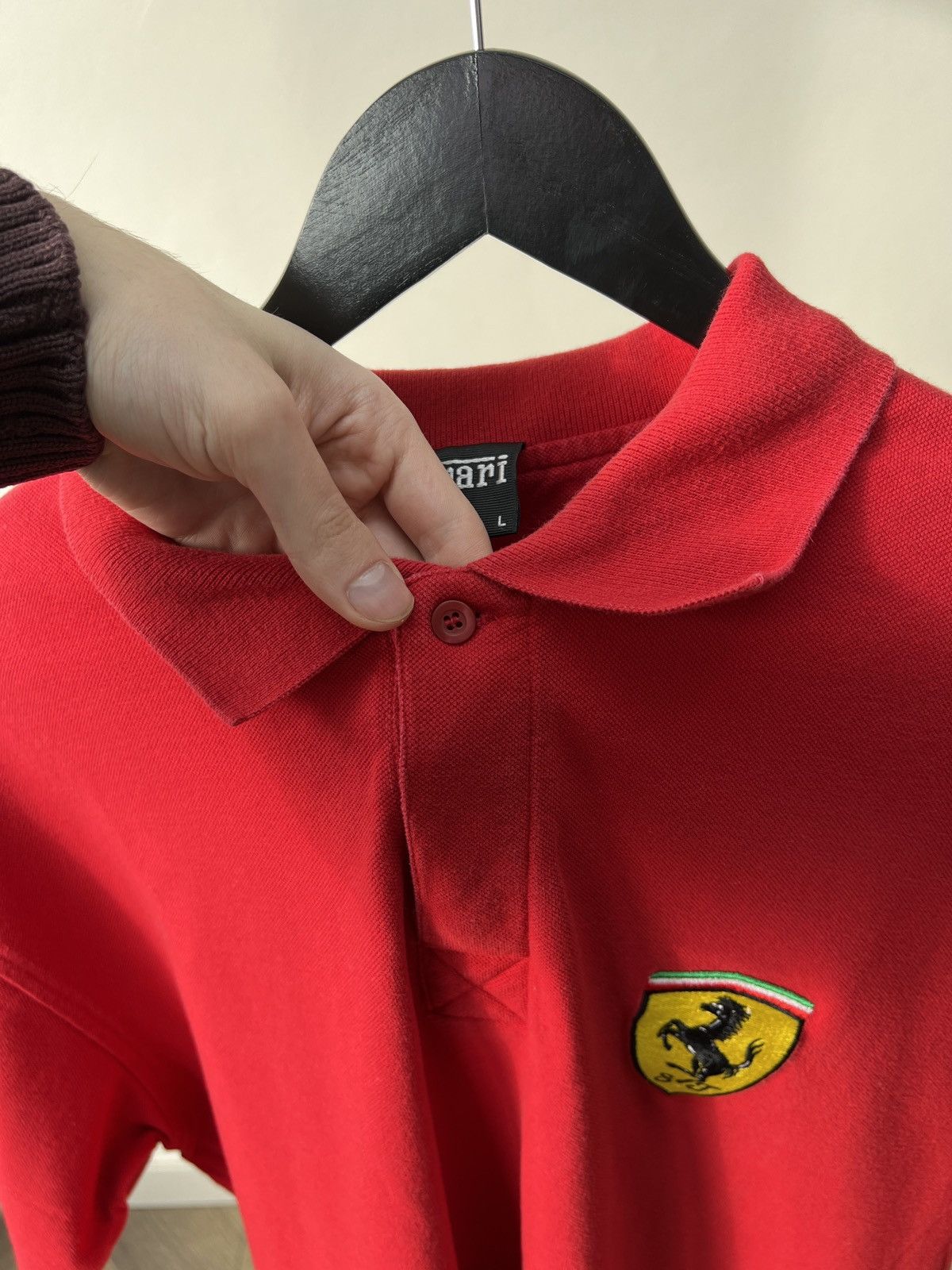 Ferrari Vintage Ferrari 1999 Racing Polo T-Shirt Size US L / EU 52-54 / 3 - 13 Thumbnail