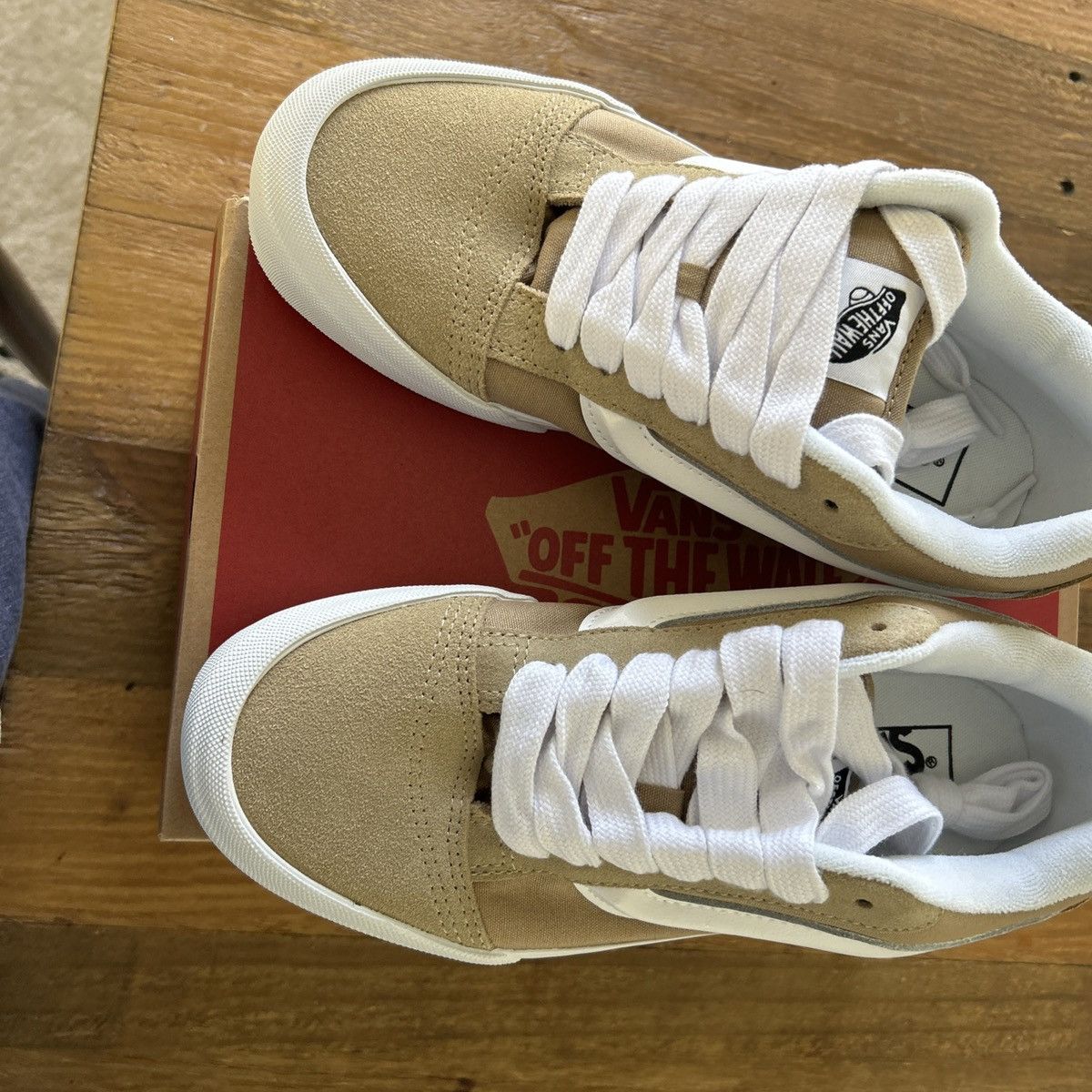 Vans Vans Knu Skool Skate Shoes VN000CRPKHK Khaki Size US 8 / EU 41 - 3 Thumbnail