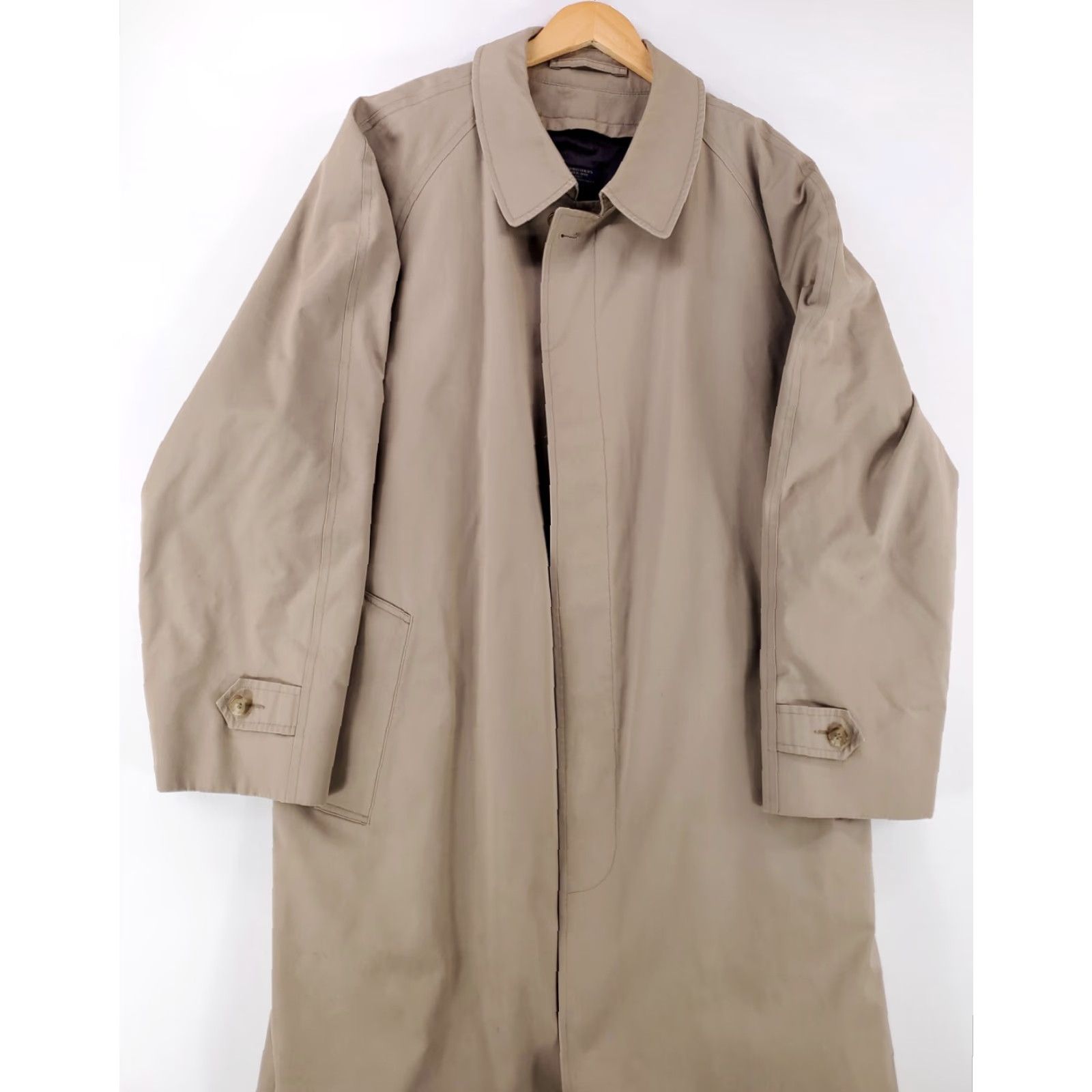 Brooks Brothers VINTAGE Brooks Brothers Trench Coat Overcoat Jacket Mens XL Beige Wool Lined Tan Size US XL / EU 56 / 4 - 5 Thumbnail