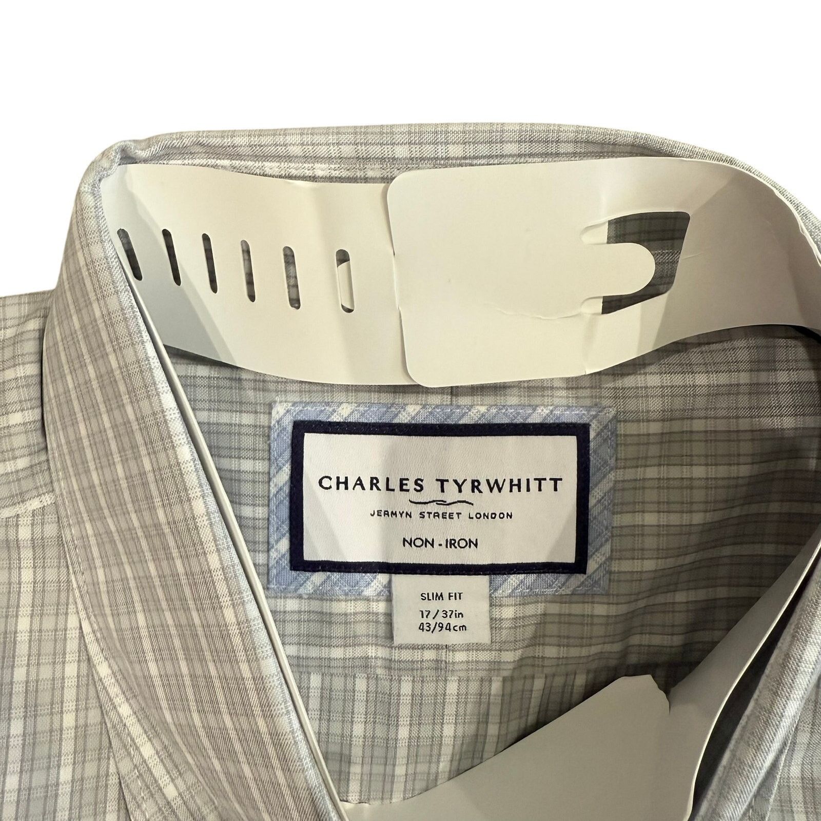 Charles Tyrwhitt Charles Tyrwhitt Non-Iron Slim Fit Check Shirt, Size 17/37 Size US XL / EU 56 / 4 - 2 Thumbnail