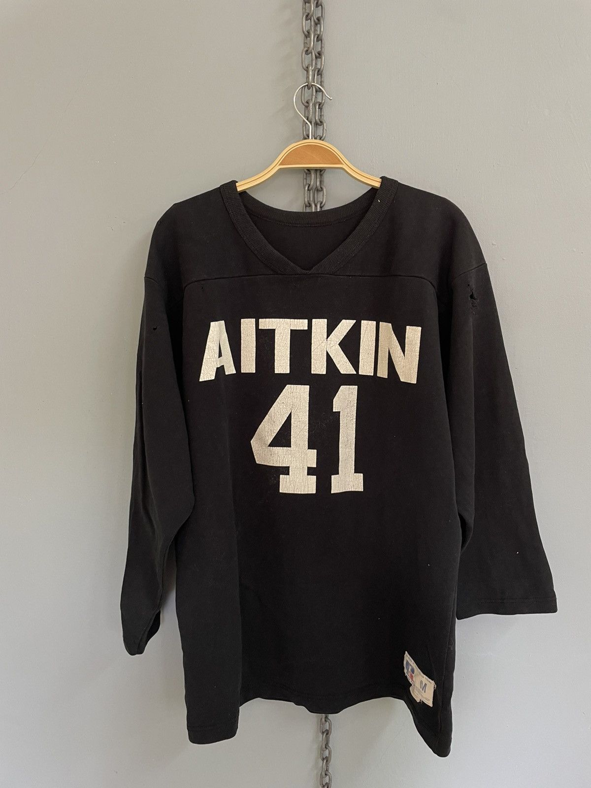 Russell Athletic × Vintage Vintage Aitkin 41 Russell Athletic raglan jersey distressed Size US M / EU 48-50 / 2 - 1 Thumbnail