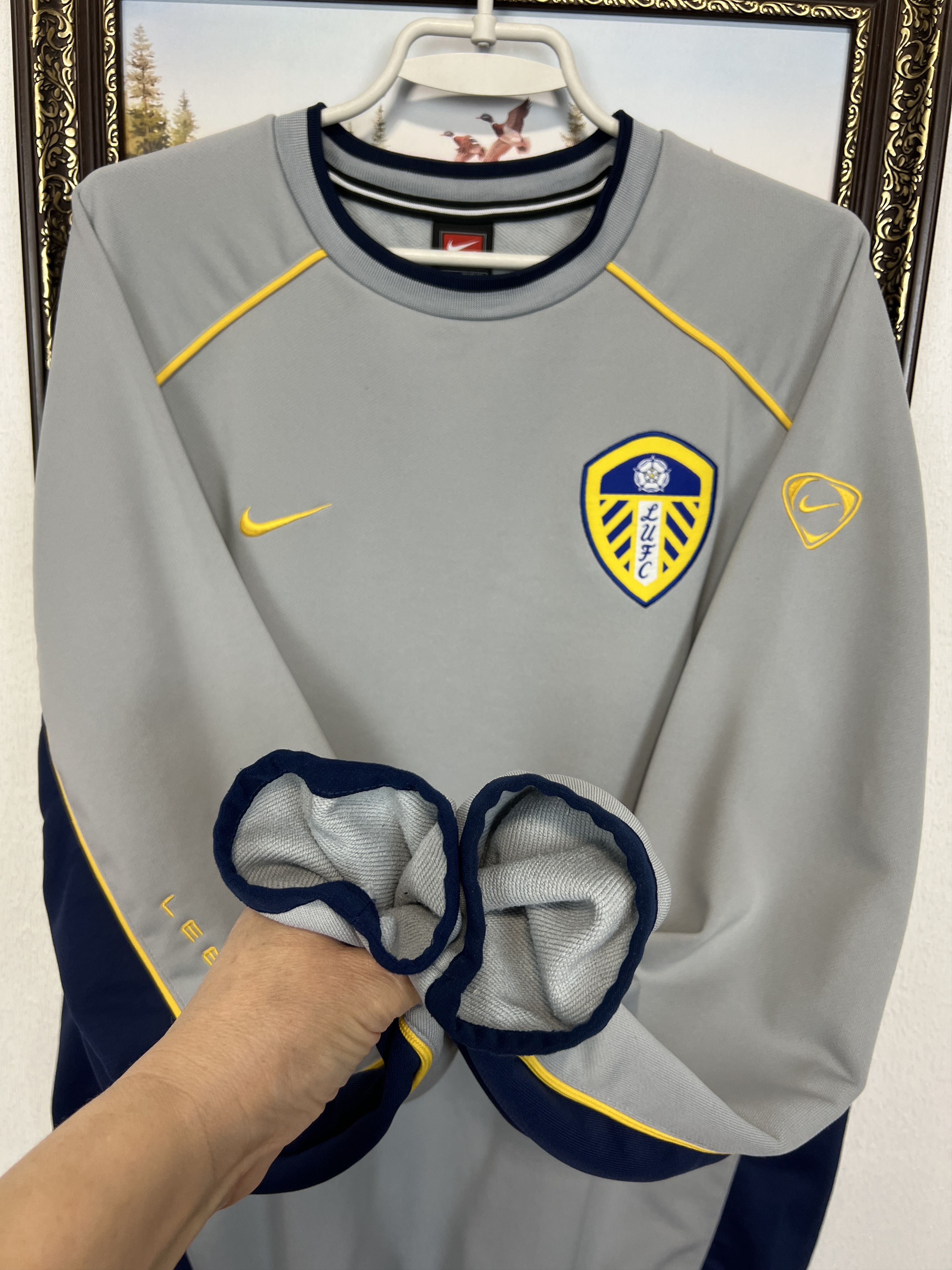 Nike Leeds United Football Train Sweatshirt Soccer Track Top Size US L / EU 52-54 / 3 - 5 Thumbnail