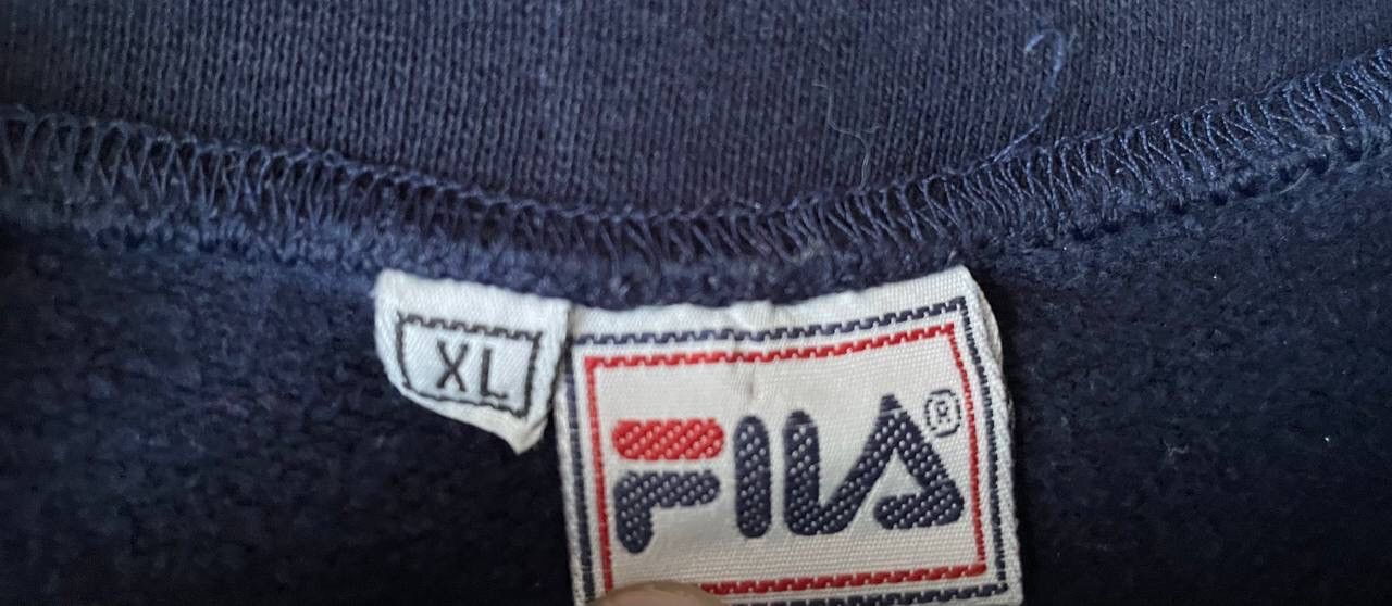 Fila × Vintage Vintage 90s Fila Crewneck Sweatshirt Big Central Logo Y2K Size US XL / EU 56 / 4 - 6 Thumbnail