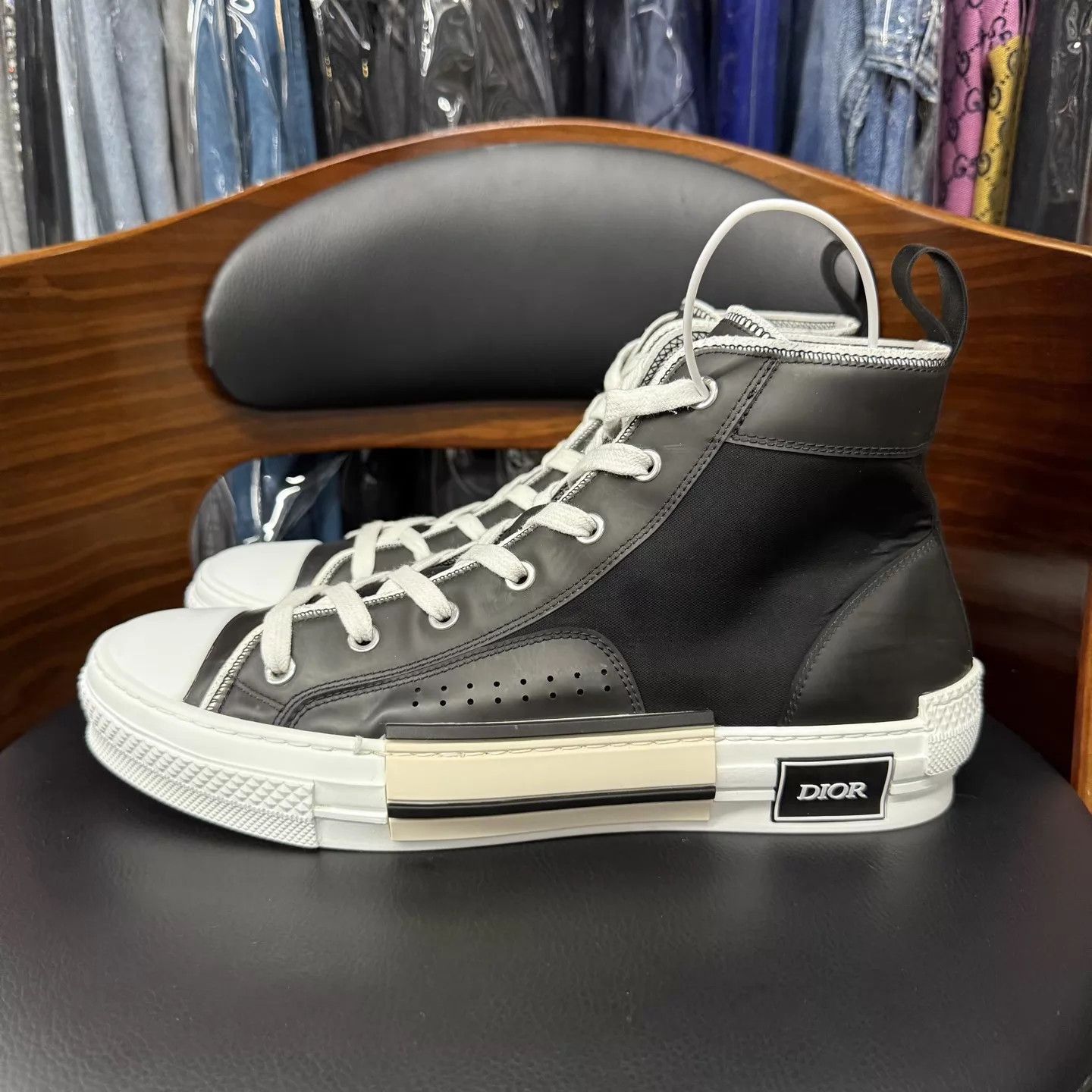 Dior Dior B23 Black/White 42.5 EU Worn Once Size US 9.5 / EU 42-43 - 6 Thumbnail