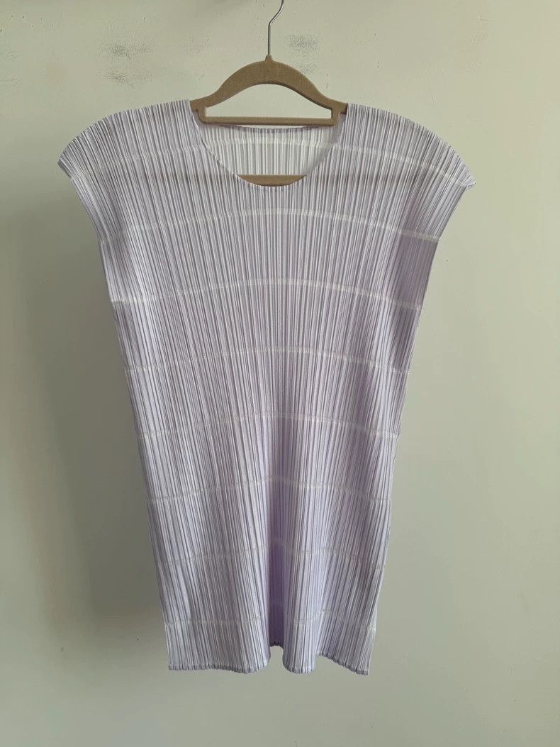 Issey Miyake issey miyake size:3 white tank top 2506-Nextarrow Size XXS / US 00 / IT 34 - 1 Thumbnail