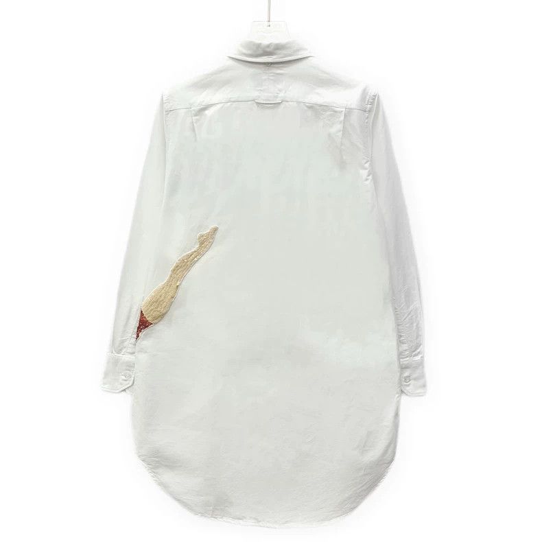 Thom Browne Thom Browne White character sequin cotton lapel single-brea Size XS / US 0-2 / IT 36-38 - 2 Thumbnail