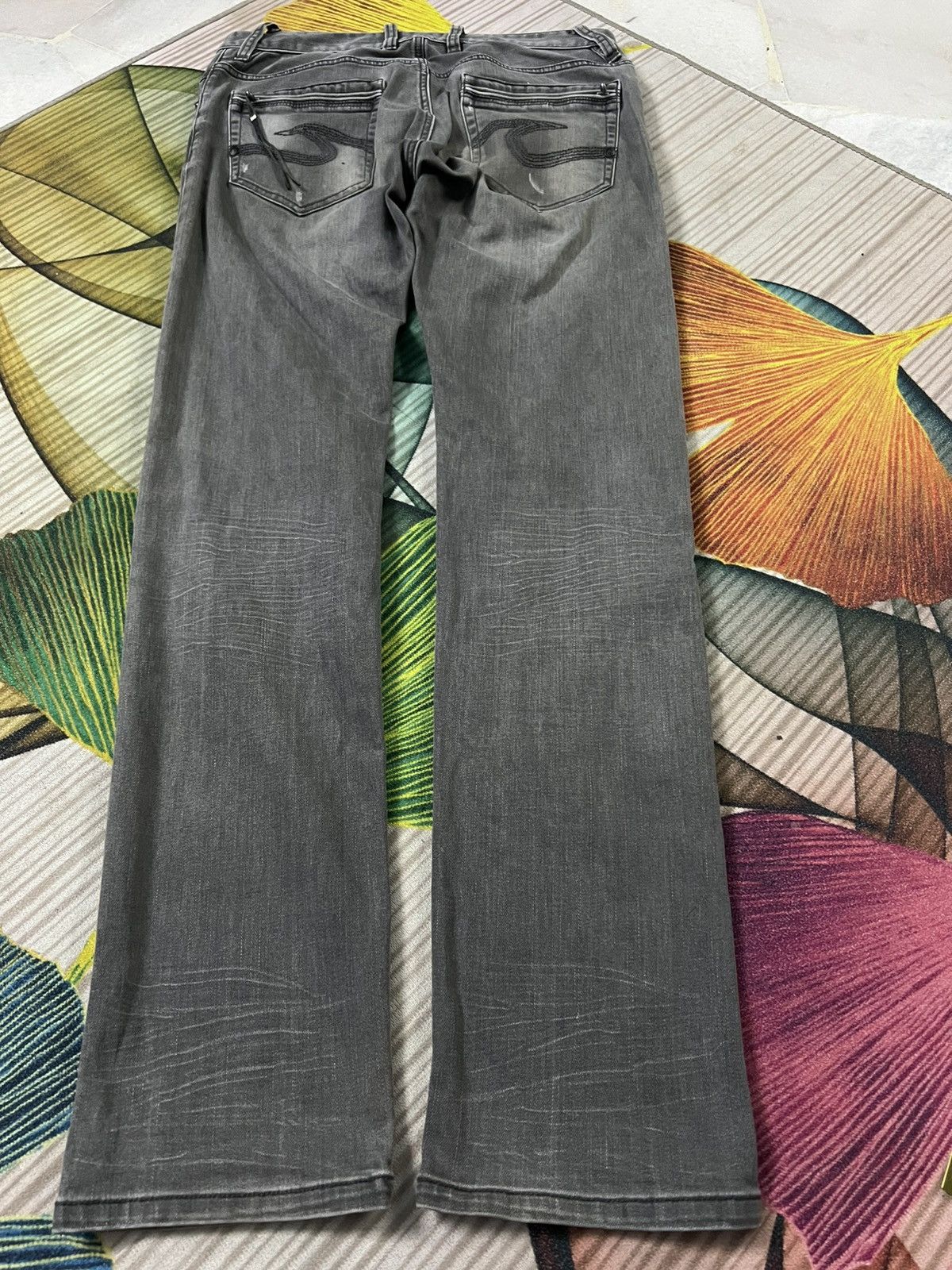 If Six Was Nine × Punk and Yo × Seditionaries CUSTOM CULTURE LIKE CHROME HEART FADED JEANS Size US 30 / EU 46 - 2 Thumbnail