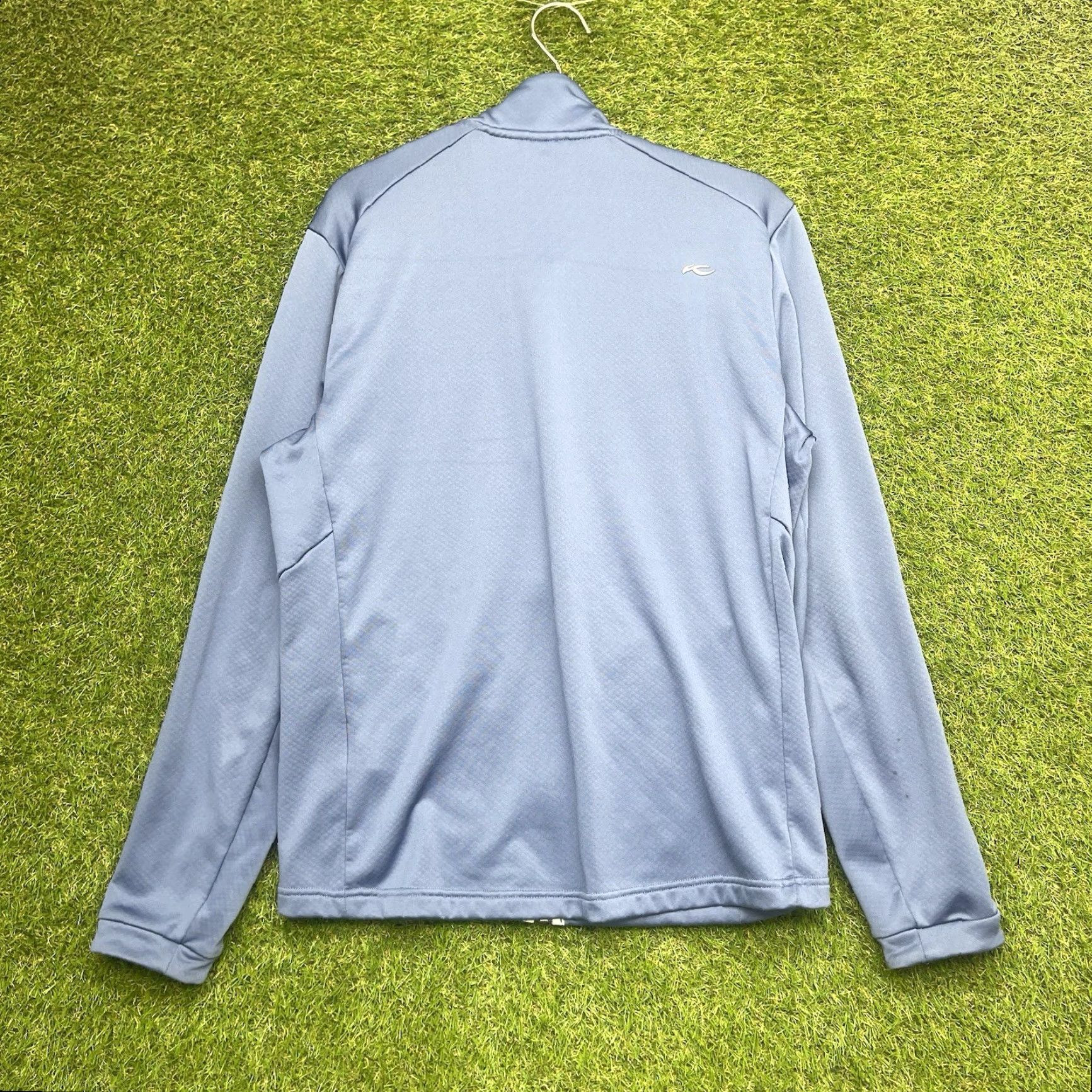 KJUS Kjus Jacket Mens M Blue Full Zip Performance Duwin 3D Midlayer Golf Tech Jacket Basic Blue Solid 3D American Sports USA Mens Size US M / EU 48-50 / 2 - 6 Thumbnail