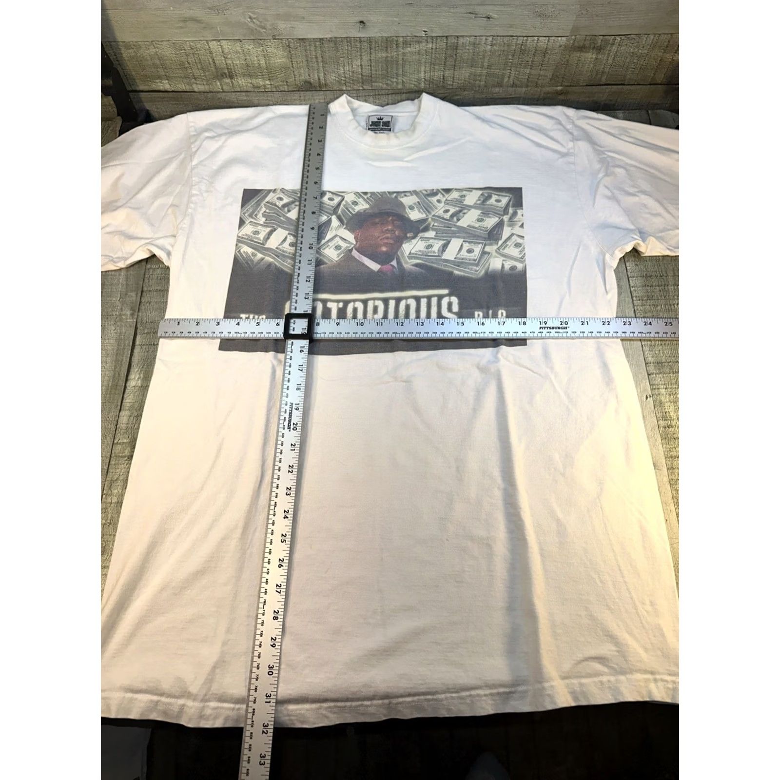 Vintage VINTAGE Notorious B.I.G. Rap Tee 2XL Tall John Son Money Print Hip Hop T-Shirt Mens Size US XXL / EU 58 / 5 - 4 Thumbnail