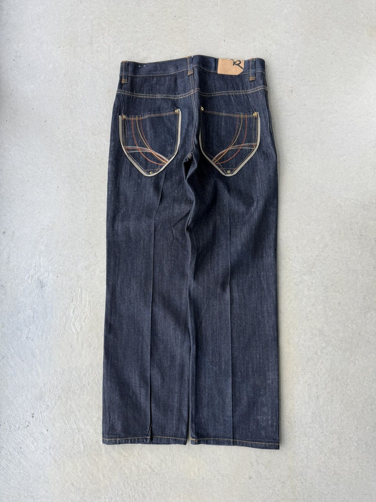 Rocawear Vintage Y2K Rocawear Embroidered Dark Wash Baggy Denim Jeans Size US 36 / EU 52 - 1 Thumbnail