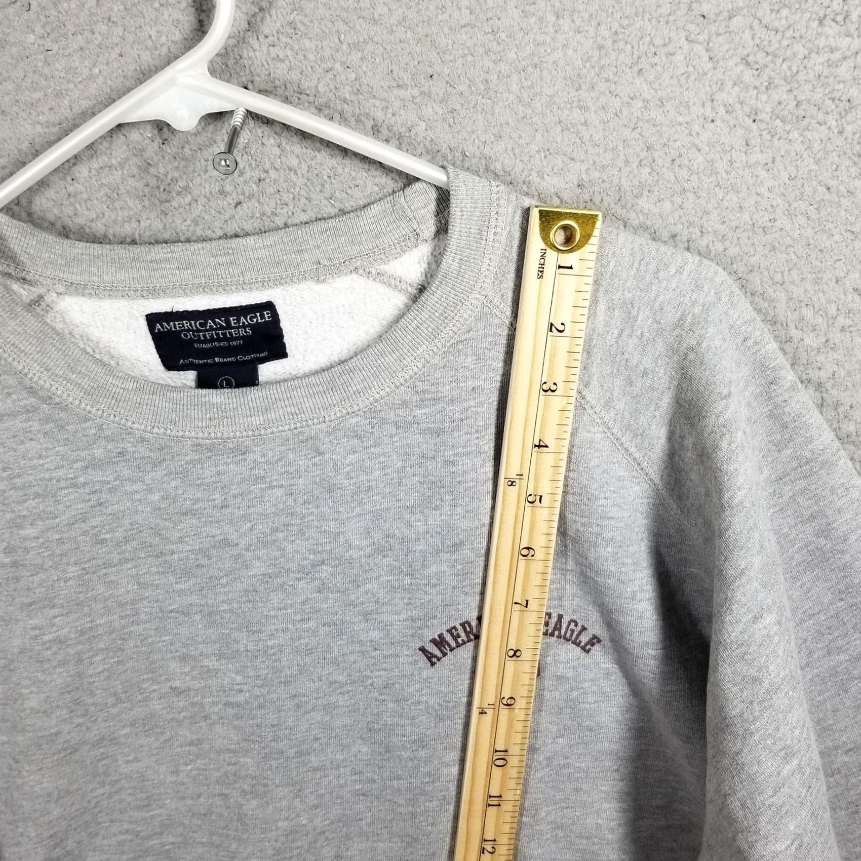 American Eagle Outfitters VINTAGE American Eagle Outfitters Sweatshirt Mens L Gray 26 Graphic Fleece Pullover Size US L / EU 52-54 / 3 - 5 Thumbnail