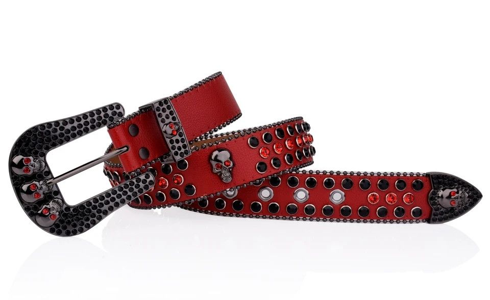 Japanese Brand × Vintage Skull rhinestone belt Size ONE SIZE - 5 Thumbnail