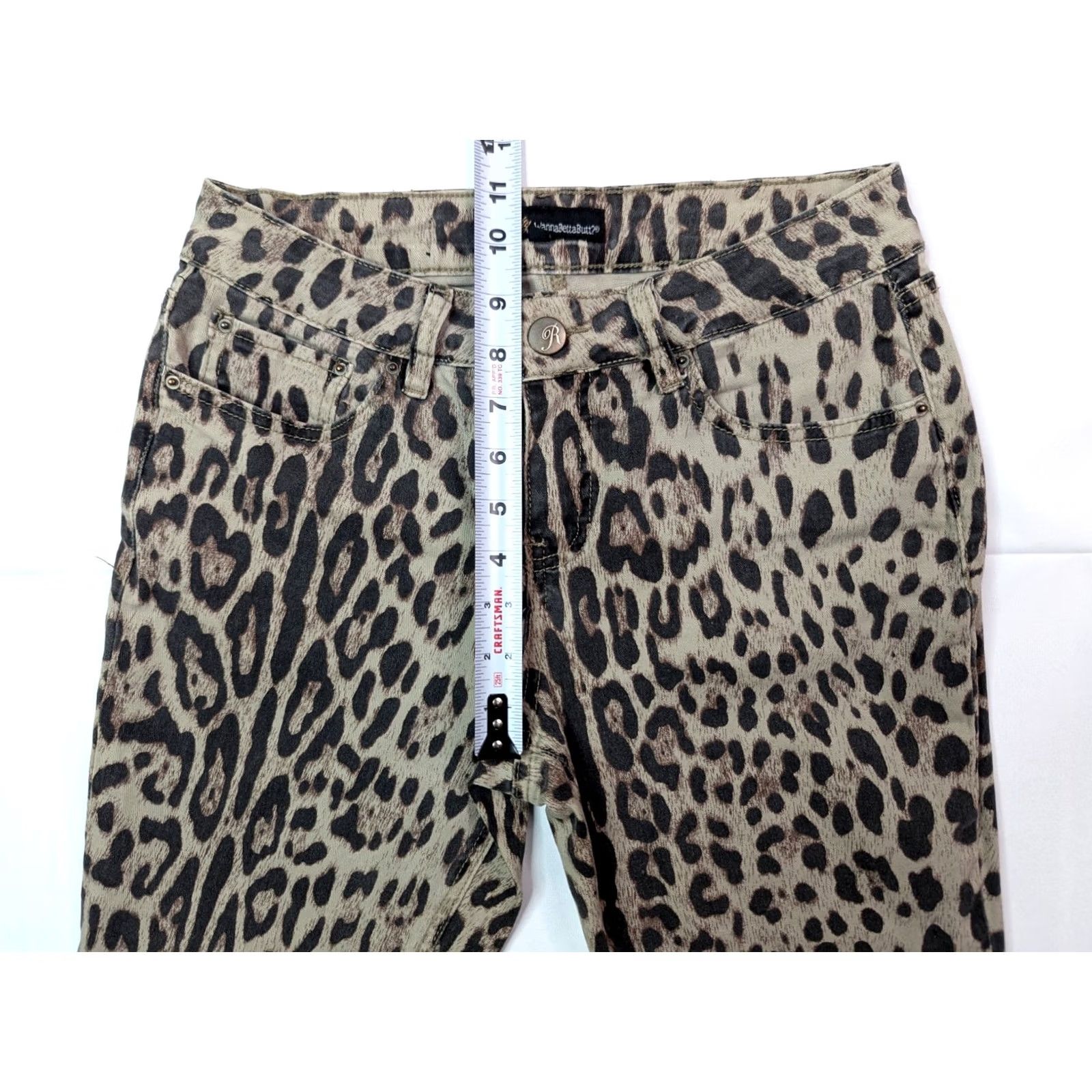 Vintage WannaBettaButt Jeans Skinny 27x26 Leopard Print Denim 6 Women Regular 90s Bohemian USA Levis 515 Closet Quality Daisy Theme Mens? Size 28" / US 6 / IT 42 - 6 Thumbnail
