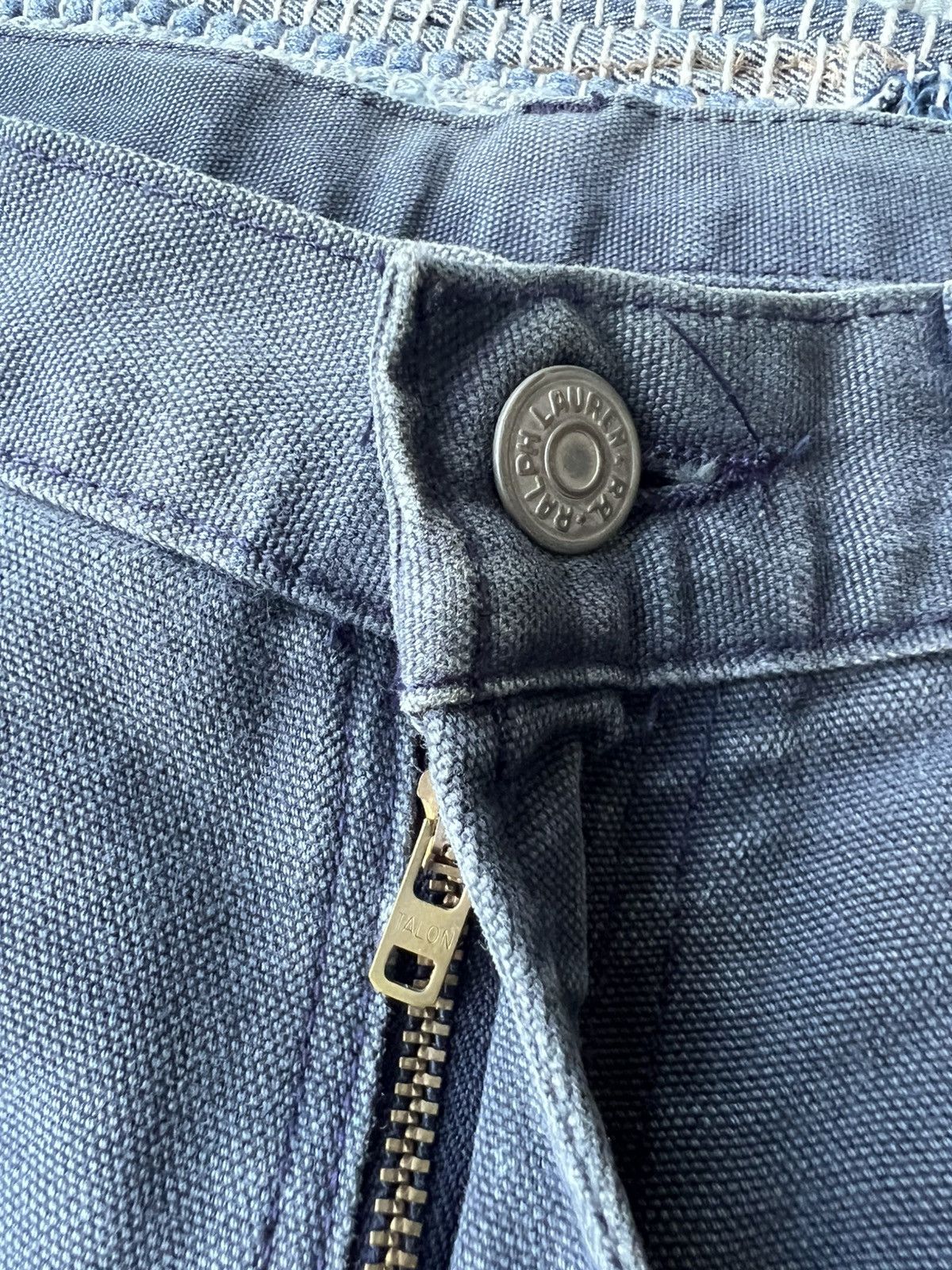 RRL Ralph Lauren Vintage RRL Double RL Faded Black Duck Canvas Denim Jeans Size US 30 / EU 46 - 6 Thumbnail