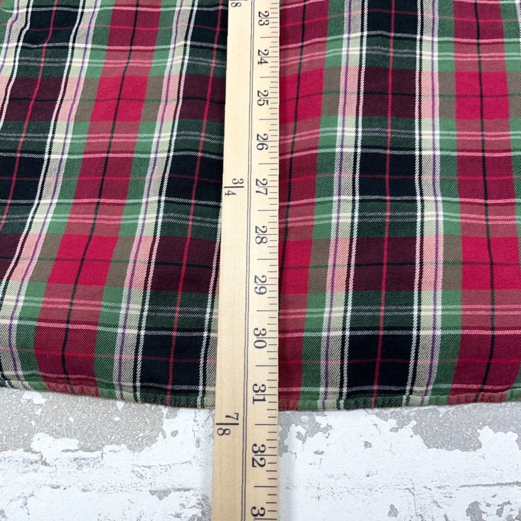 Ralph Lauren Ralph Lauren Plaid Flannel Button-Up Shirt Men XL Red Green Casual Modern Size 46R - 7 Thumbnail