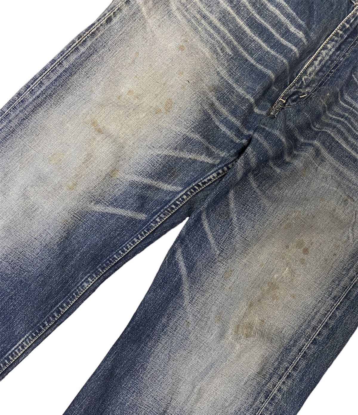 Levi's Levis 503 Mud Wash Rusty Denim Distressed Jeans Vintage Size US 32 / EU 48 - 3 Thumbnail