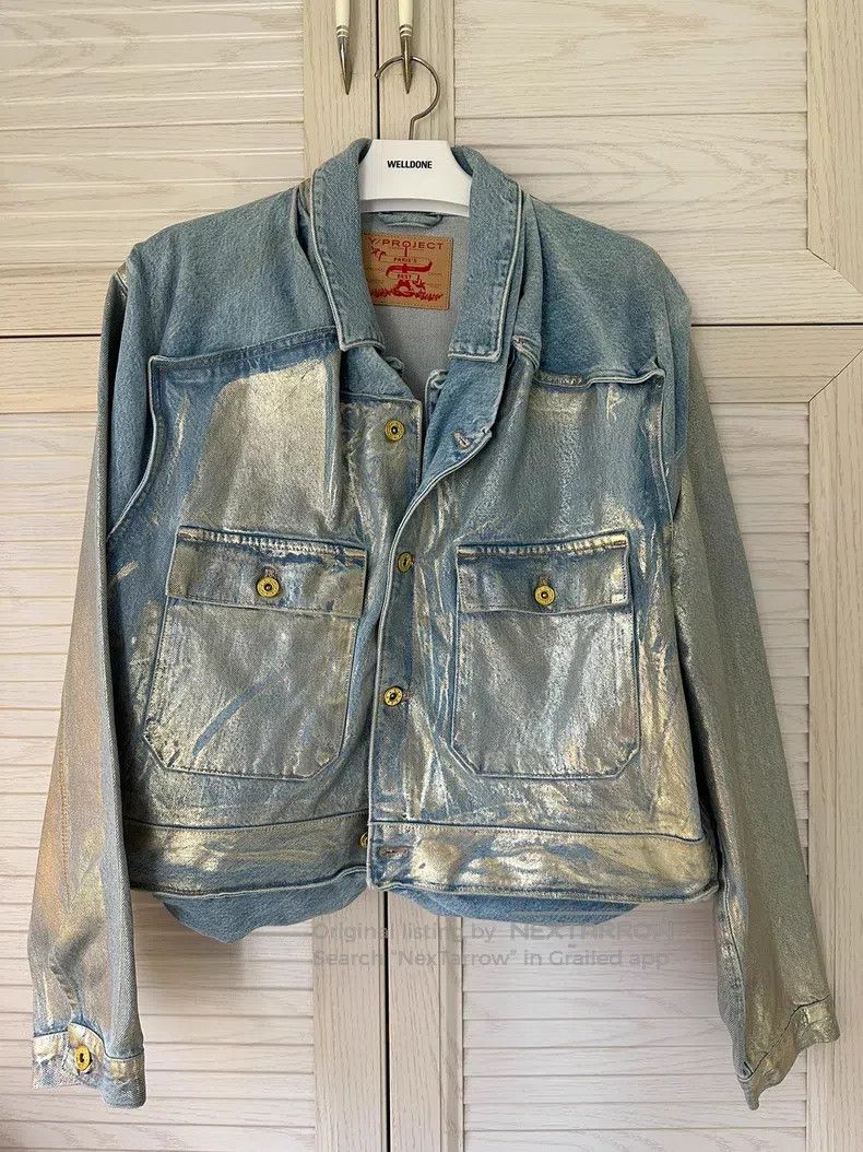 Y/Project Y/Project 36 Metal coated denim jacket Size US S / EU 44-46 / 1 - 1 Thumbnail