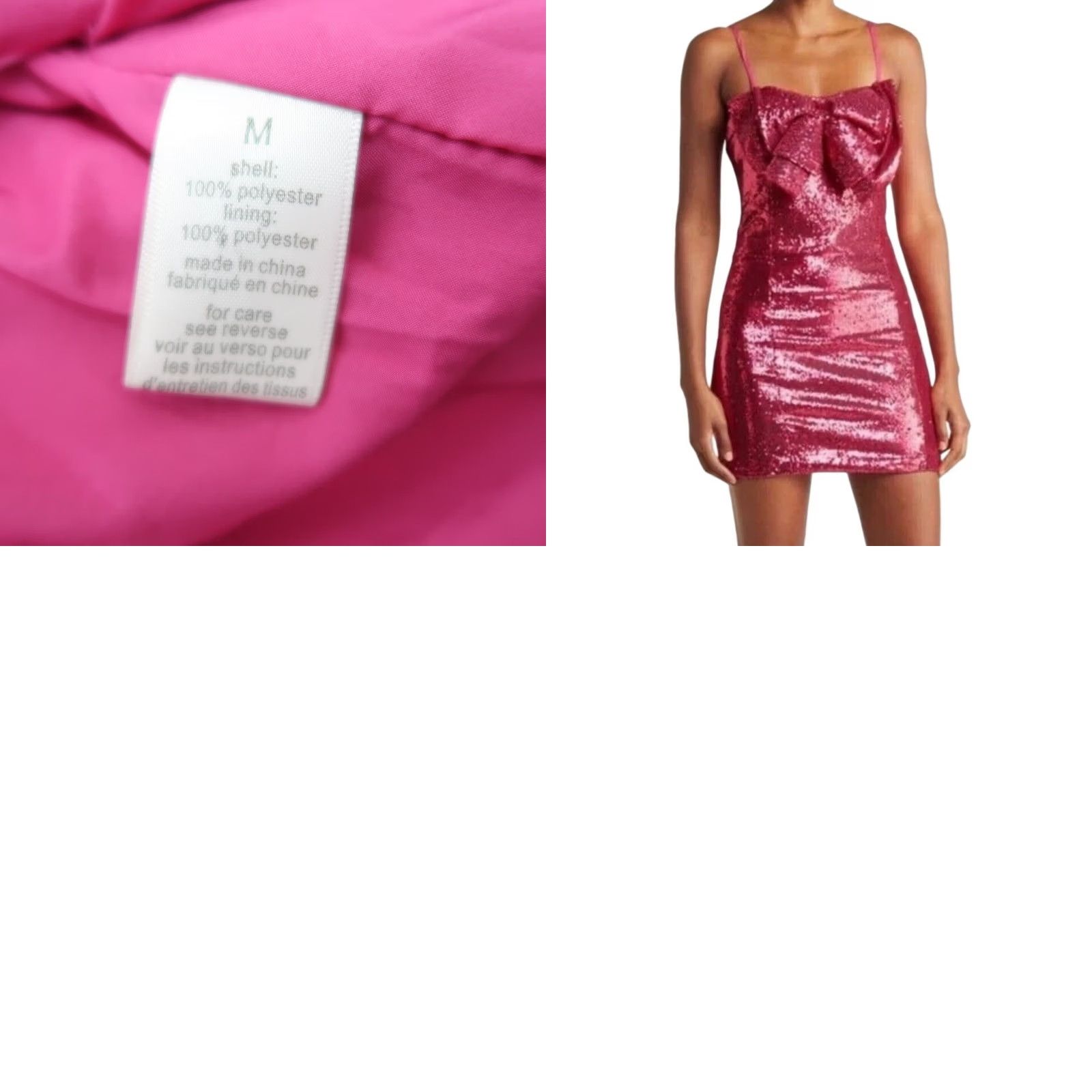 Ronny Kobo Torn by Ronny Kobo Lindsay Dress Tulip Pink Sequin Bow Mini Dress M NWT Women Sleeveless Short Formal Party/Cocktail Size M / US 6-8 / IT 42-44 - 8 Thumbnail