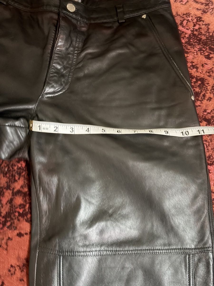 Versace Versace Leather Double Knee Pants Size US 32 / EU 48 - 4 Thumbnail