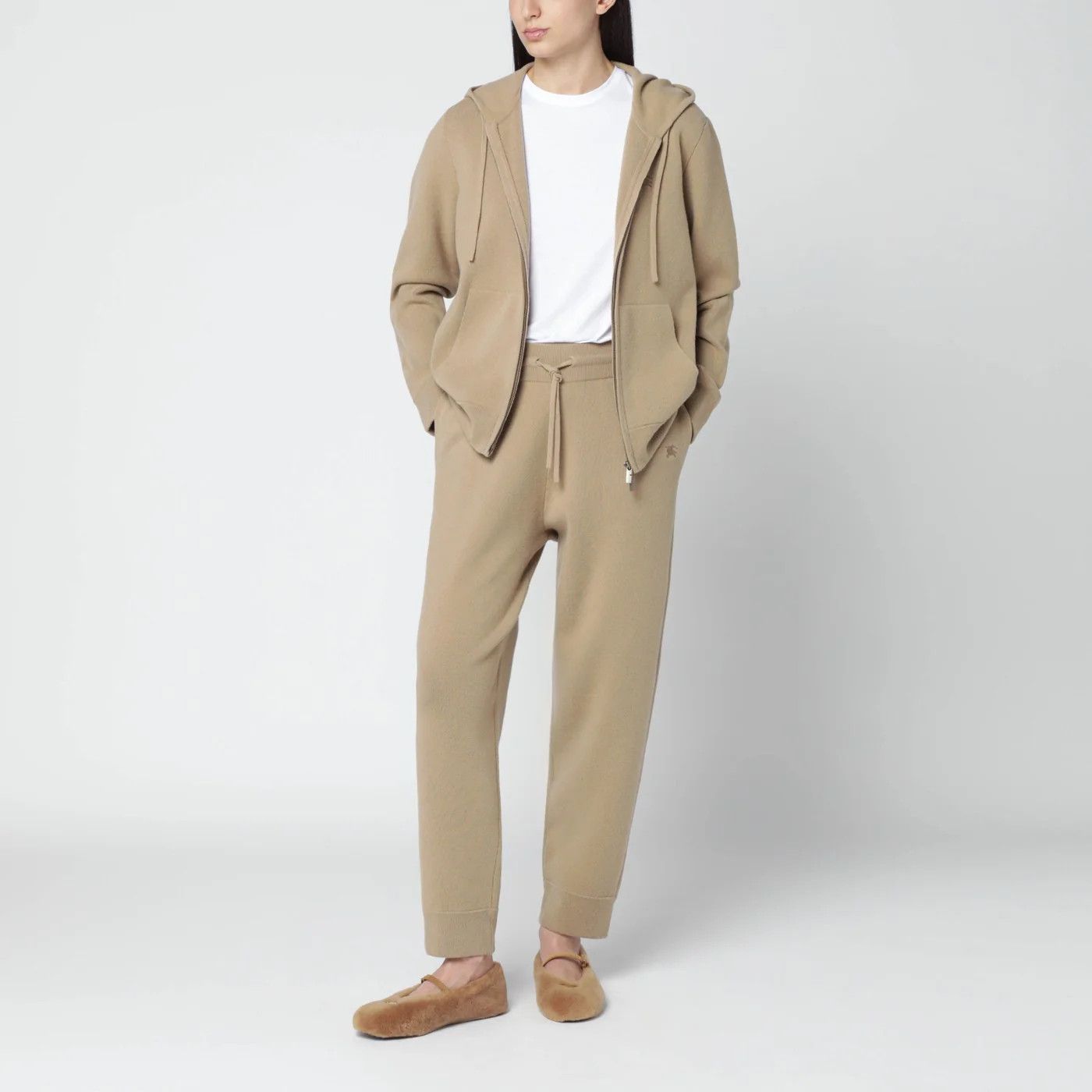 Burberry o1d2blof0426 Cashmere-Blend Sweatpants & Joggers in Beige Size 36" / US 14 / IT 50 - 2 Thumbnail