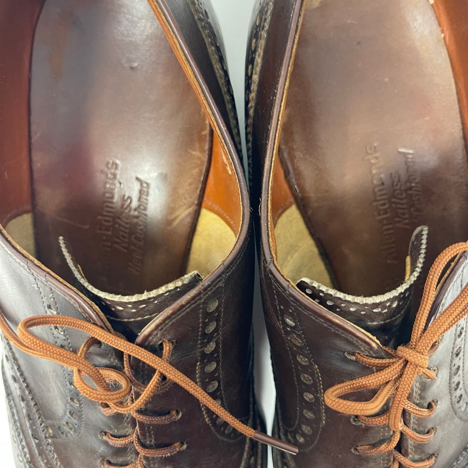 Allen Edmonds Allen Edmonds brown leather oxford brogue wingtip sz 10 Size US 10 / EU 43 - 6 Thumbnail