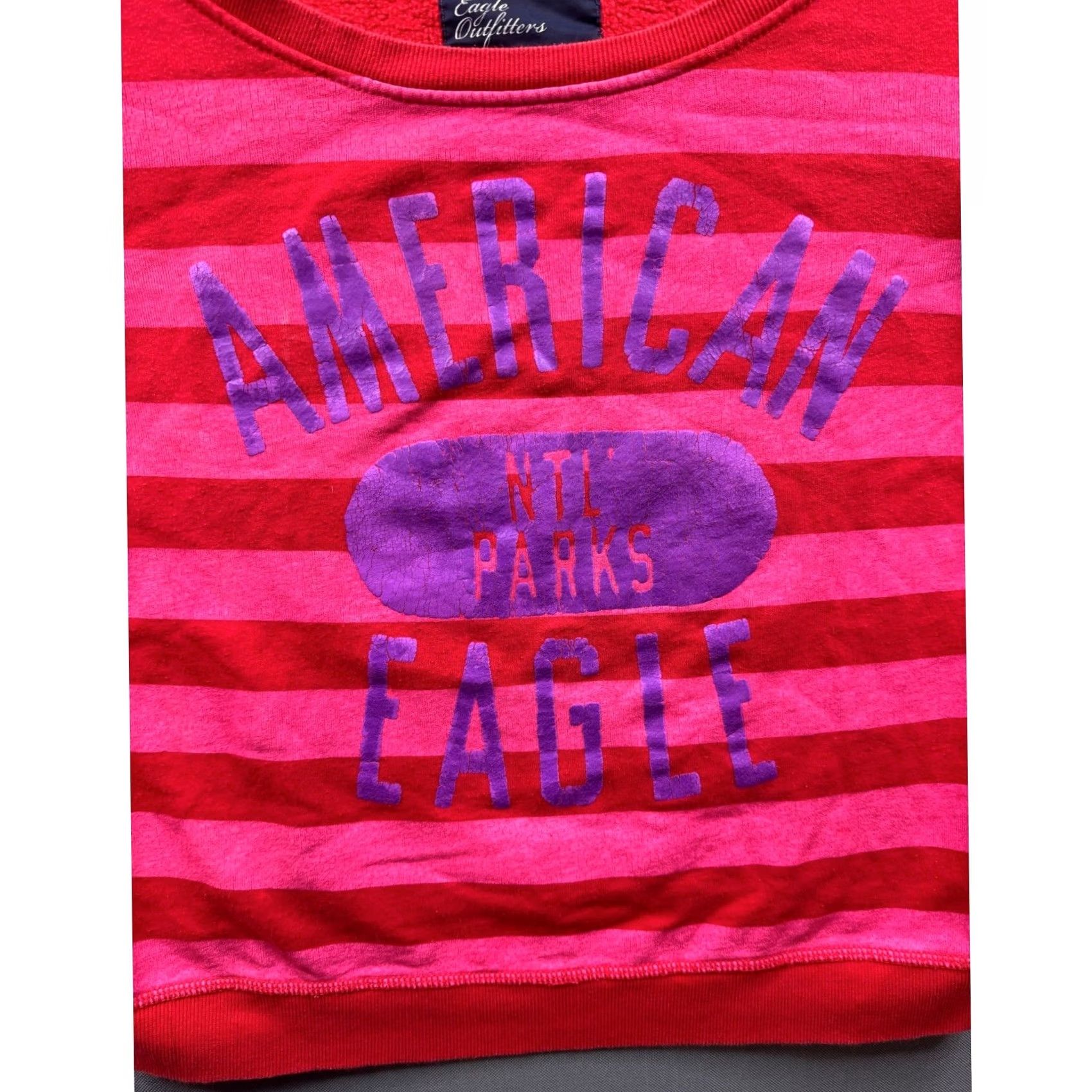 American Eagle Outfitters American Eagle Outfitters Sweatshirt Striped National Parks Graphic Pullover Womens M Multicolor Long Sleeve Casual Sweatshirt Size M / US 6-8 / IT 42-44 - 3 Thumbnail