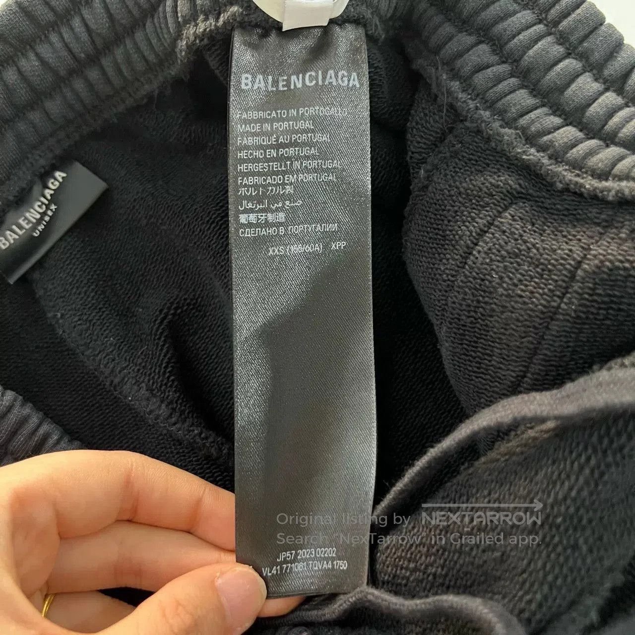 Balenciaga Balenciaga Distressed Logo Print Pants. Size US 26 / EU 42 - 4 Thumbnail