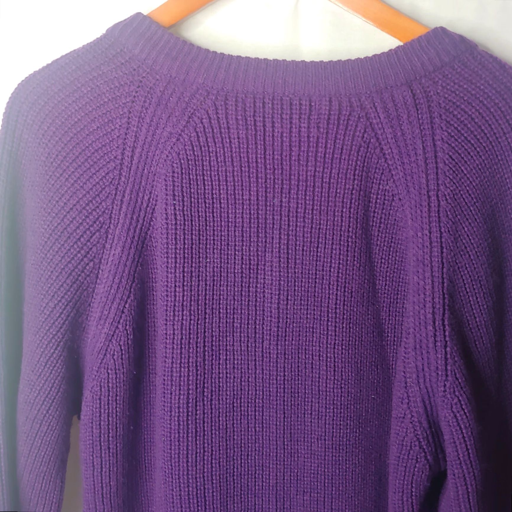 Vintage VINTAGE Expressions Cardigan Sweater Shirt Women L/XL Purple 1990s Retro V-Neck Mens? No—Women. Size L / US 10 / IT 46 - 7 Thumbnail