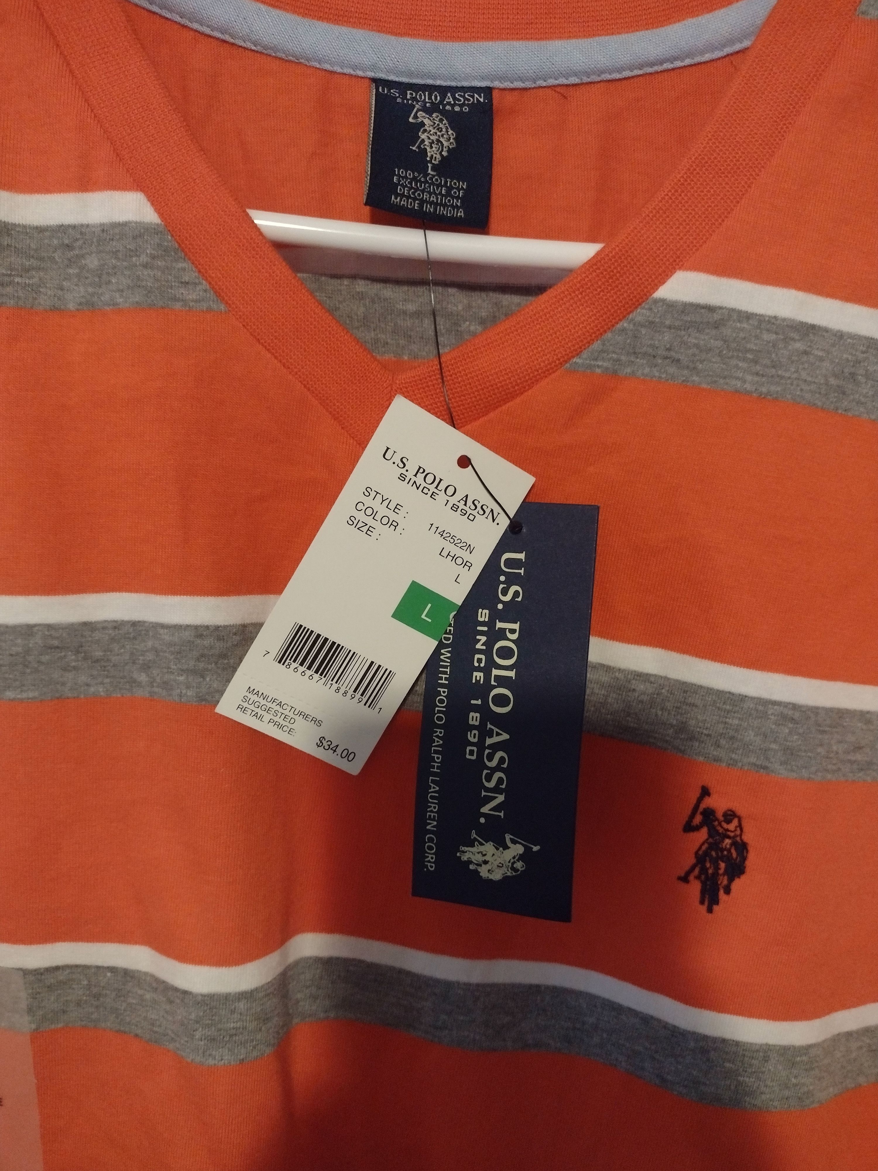 U.S. Polo Assn. US Polo Association v neck shirt new with tags Size US L / EU 52-54 / 3 - 2 Thumbnail