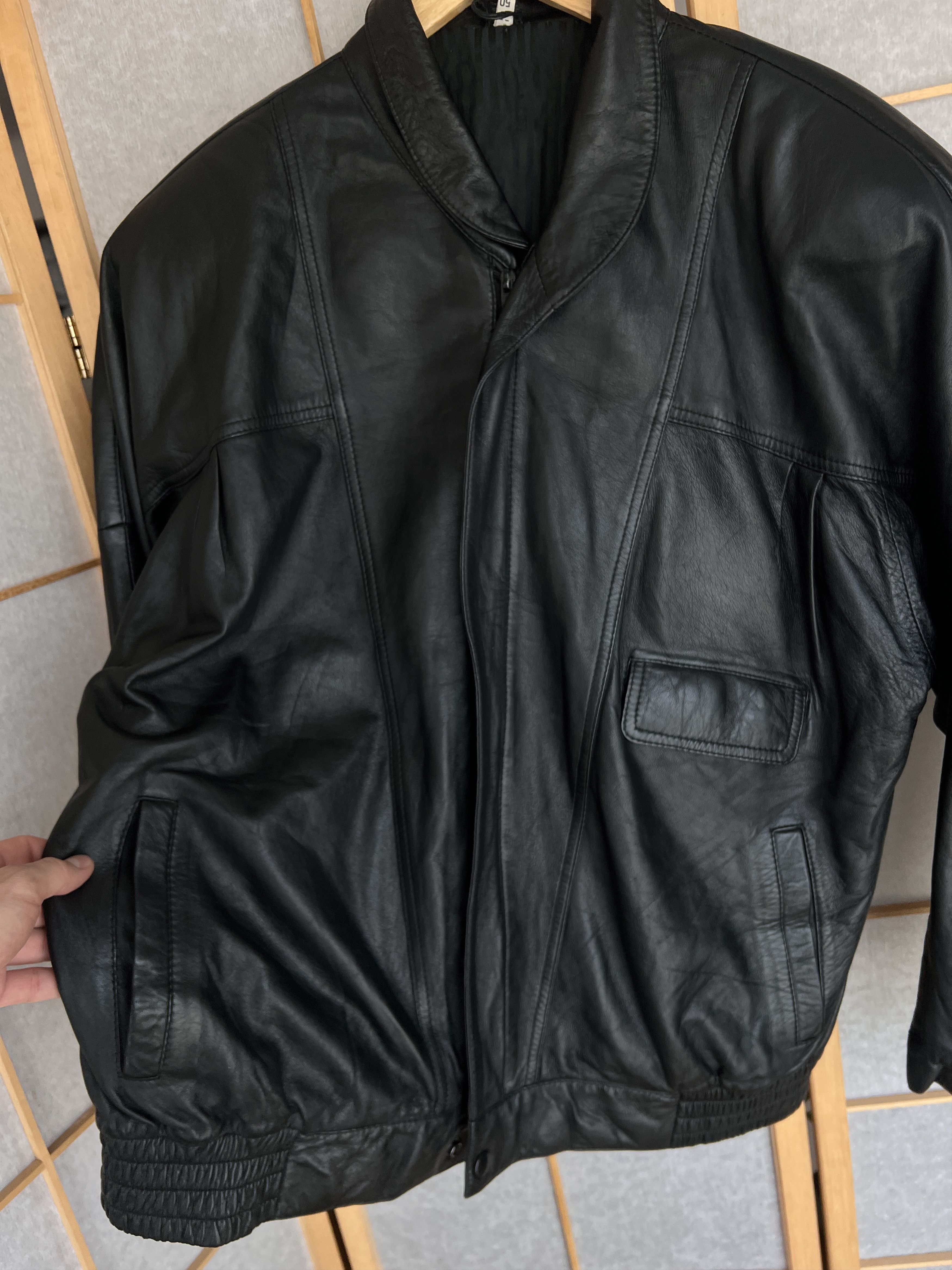 Yohji Yamamoto 2000s JAPANESE ISSEY MIYAKE STYLE LEATHER JACKET LGB I6W9 L Size US M / EU 48-50 / 2 - 11 Thumbnail