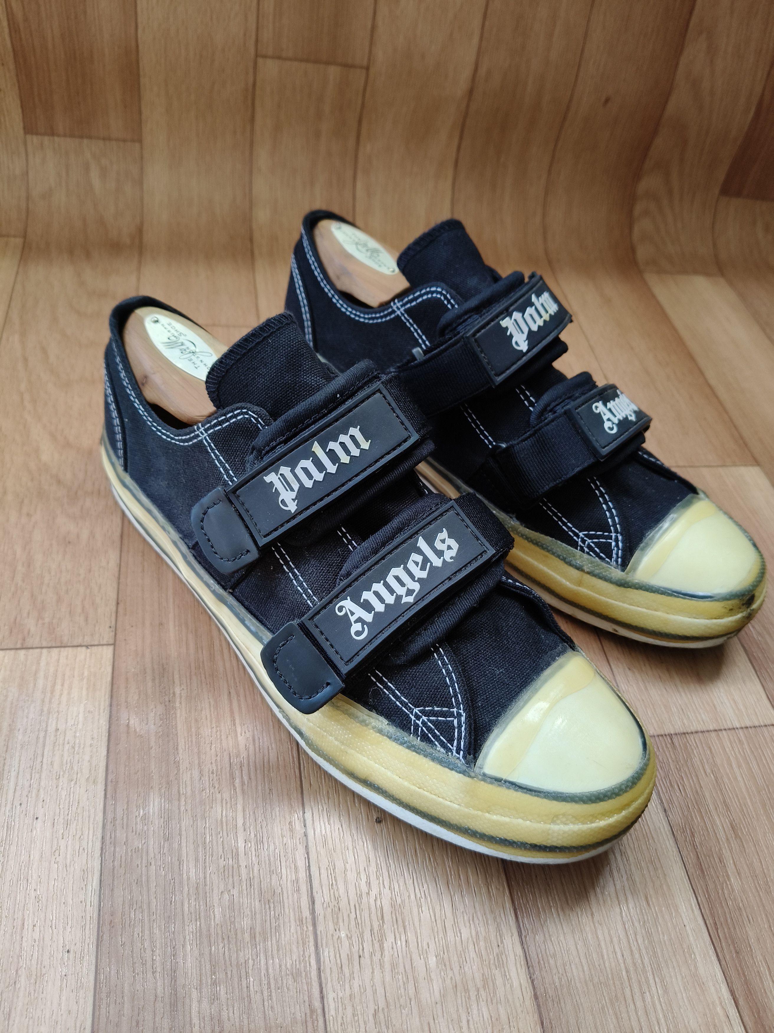 Palm Angels Black velcro vulcanised sneakers Size US 8 / EU 41 - 1 Thumbnail