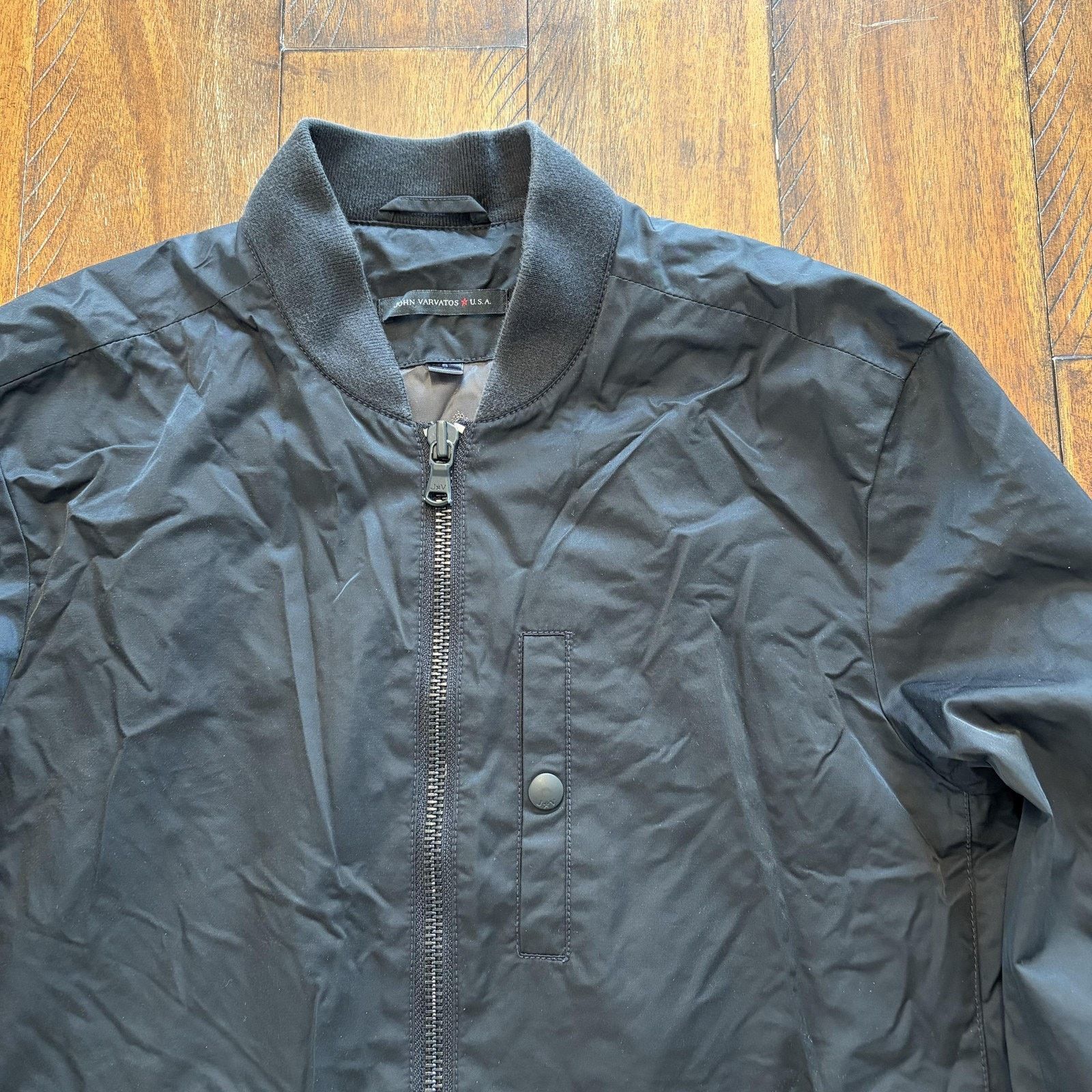 John Varvatos John Varvatos U.S.A. Jacket Mens Small Black Bomber Full Zip Size US S / EU 44-46 / 1 - 3 Thumbnail