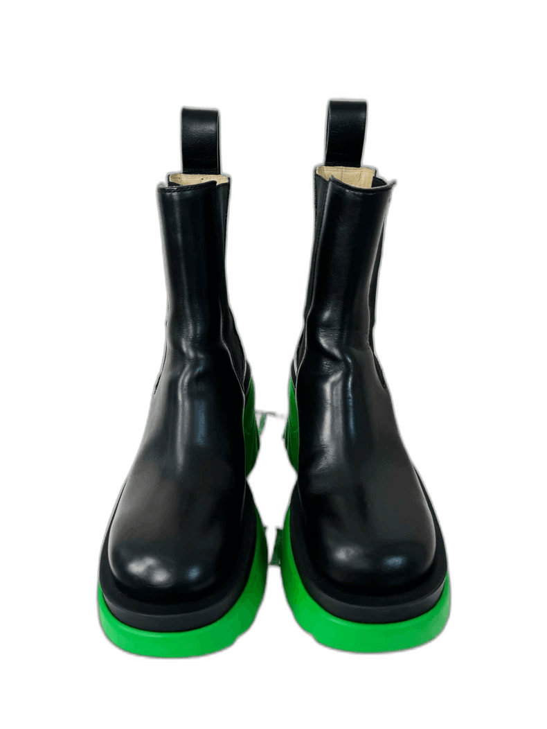 Bottega Veneta Bottega Veneta Black and Green Boots Size 35.5 Size US 6 / IT 36 - 1 Thumbnail