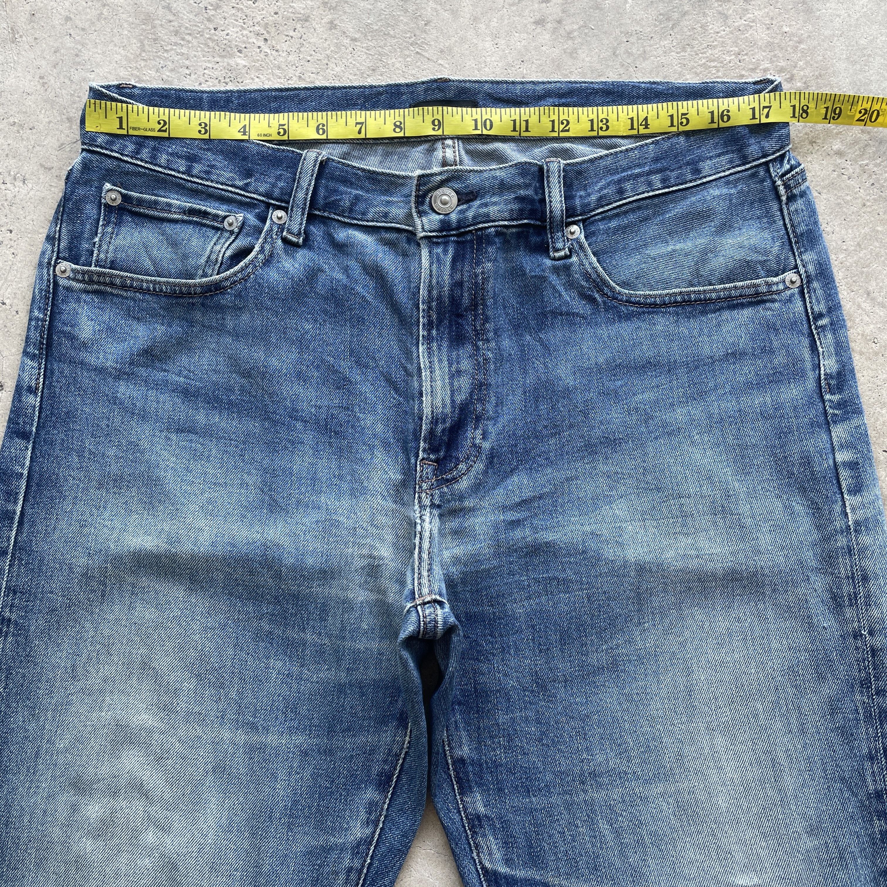 Japanese Brand W35 VINTAGE JAPAN FADED RIPPED JEANS DISTRESSED DENIM PANTS Size US 35 - 5 Thumbnail