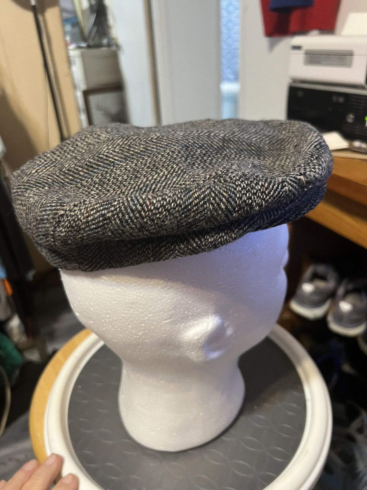 Vintage Vintage Union Made in USA Adam’s Row Newsboy Cabbie Hat Size ONE SIZE - 4 Thumbnail