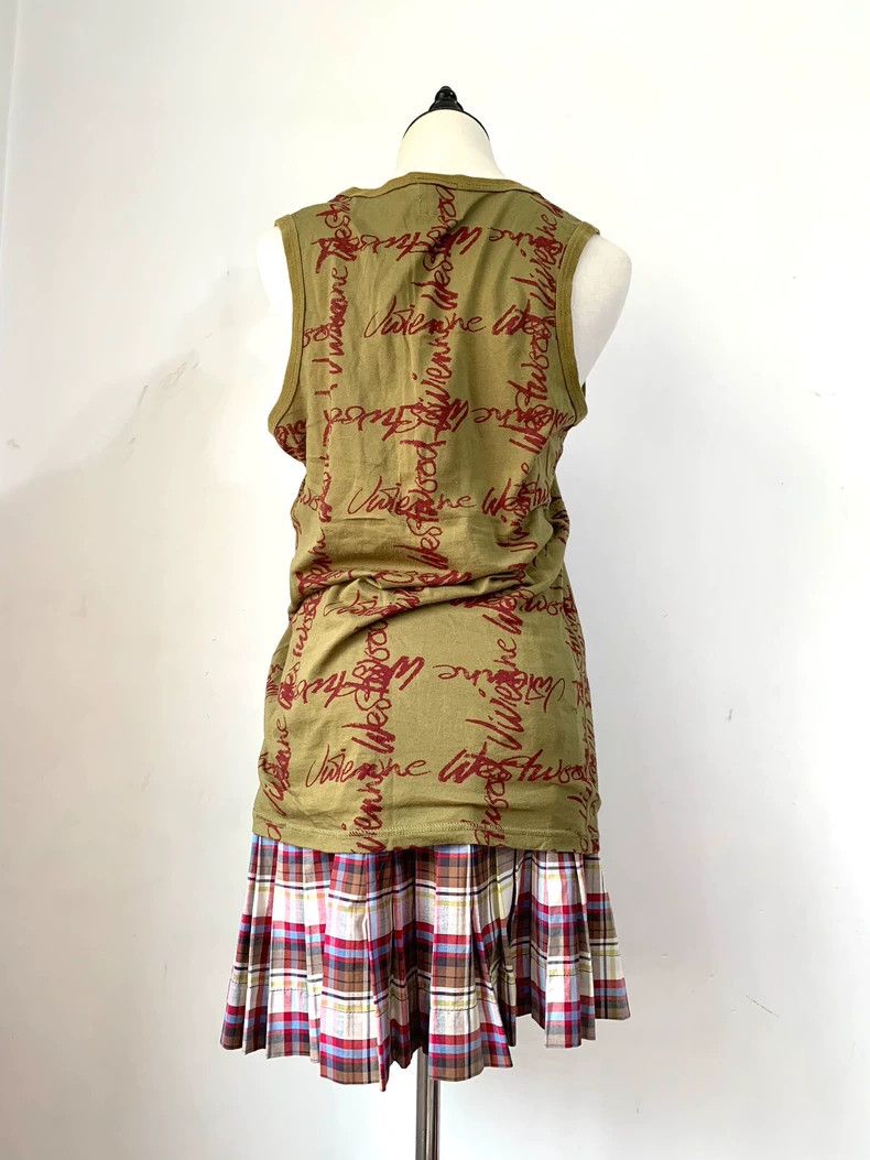Vivienne Westwood Vivienne Westwood Green full print graffiti vest Size M / US 6-8 / IT 42-44 - 2 Thumbnail
