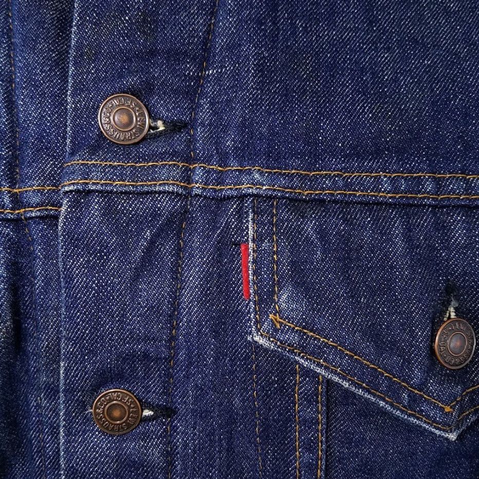 Levi's VINTAGE Harley Owners Group Levis Denim Trucker Jacket Mens Small Blue 80s Size US S / EU 44-46 / 1 - 5 Thumbnail