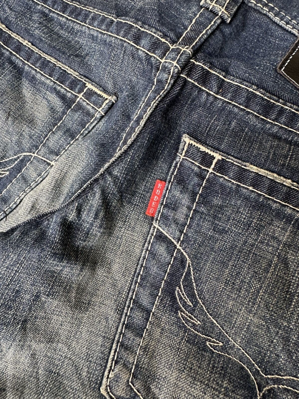 Japanese Brand FLARE Rodeo Crown Japan Low Rise Denim Size US 30 / EU 46 - 15 Thumbnail