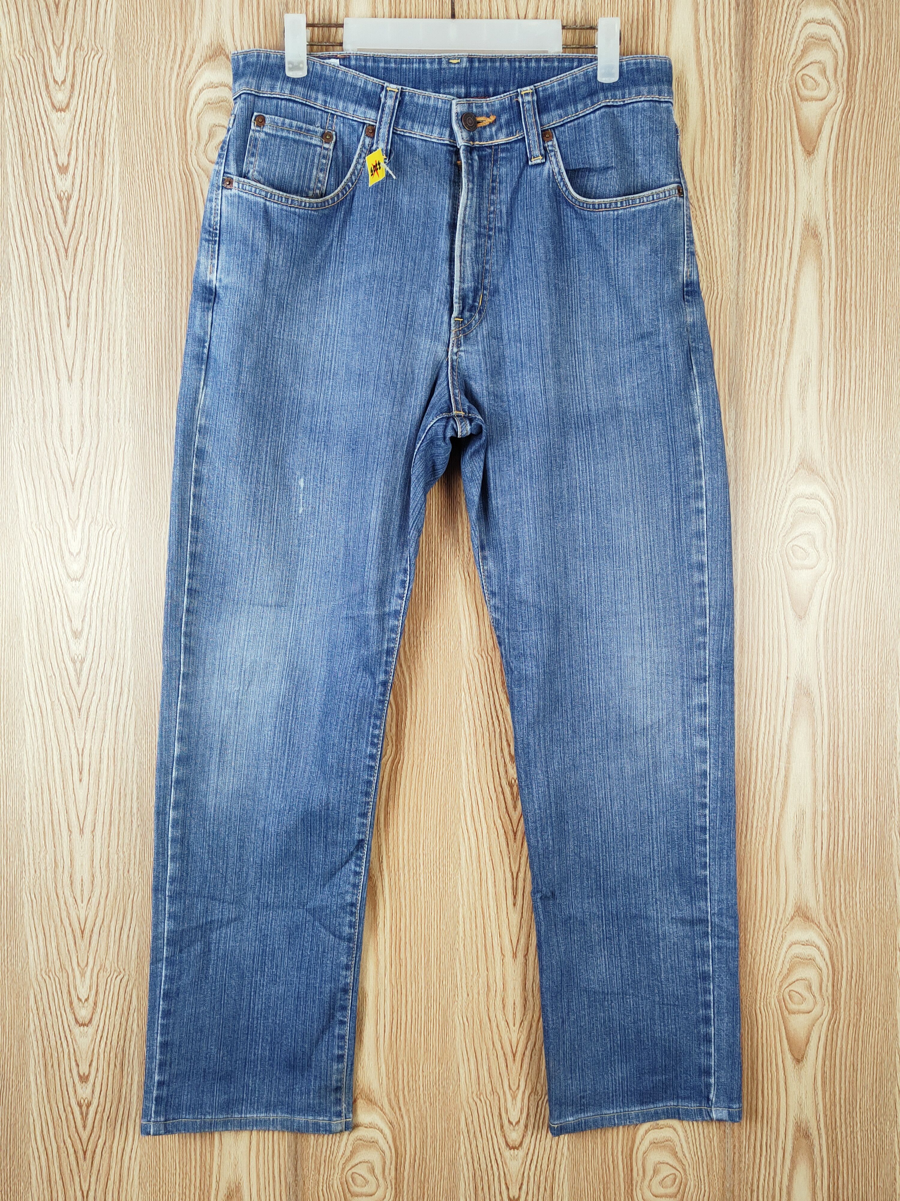 Edwin Edwin vintage Blue Distressed Ripped denim Jeans #W944 Size US 33 - 1 Thumbnail