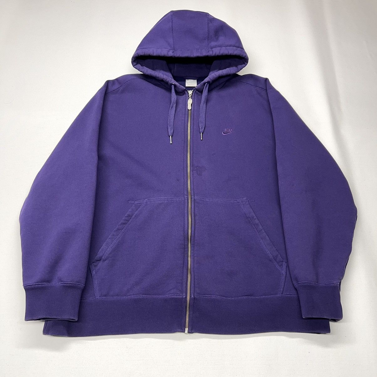 Nike × Vintage VTG Nike Hoodie Sweatshirt Purple Full Zip AF1 Anniversary Size US XXL / EU 58 / 5 - 1 Thumbnail