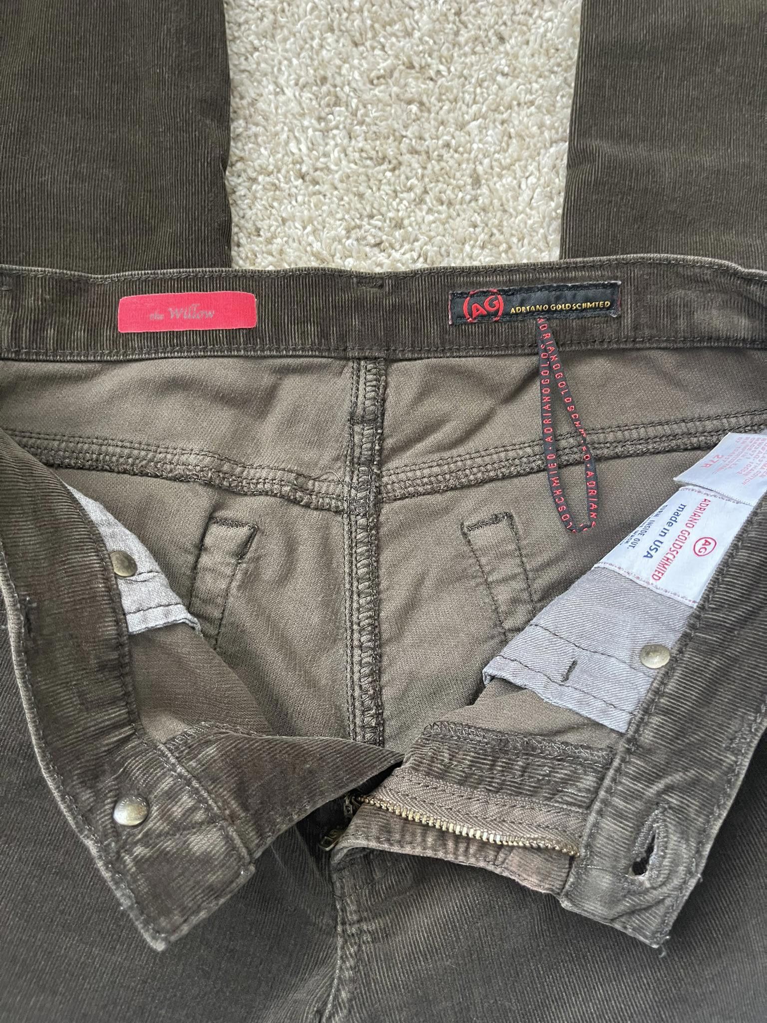 AG Adriano Goldschmied AG Jeans the Willow Brown Corduroy Pants Size 27" / US 4 / IT 40 - 5 Thumbnail