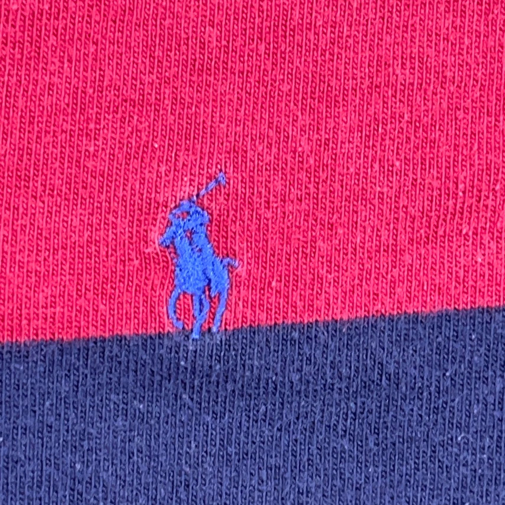 Polo Ralph Lauren VINTAGE Polo Ralph Lauren Rugby Shirt Men XL Red Blue Pony Long Sleeve 90s Shirt Size US XL / EU 56 / 4 - 6 Thumbnail